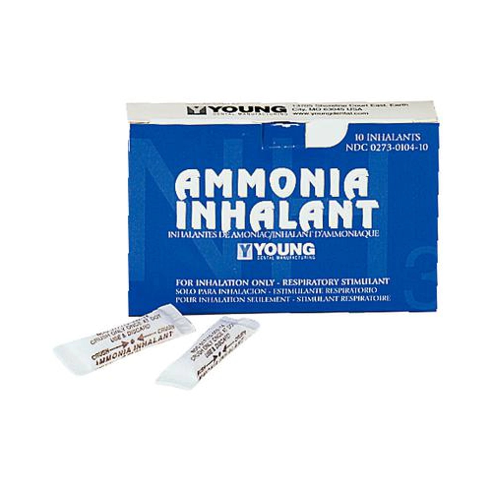 Young Ammonia Inhalants, 0.4 cc Ampules, 10/Pk