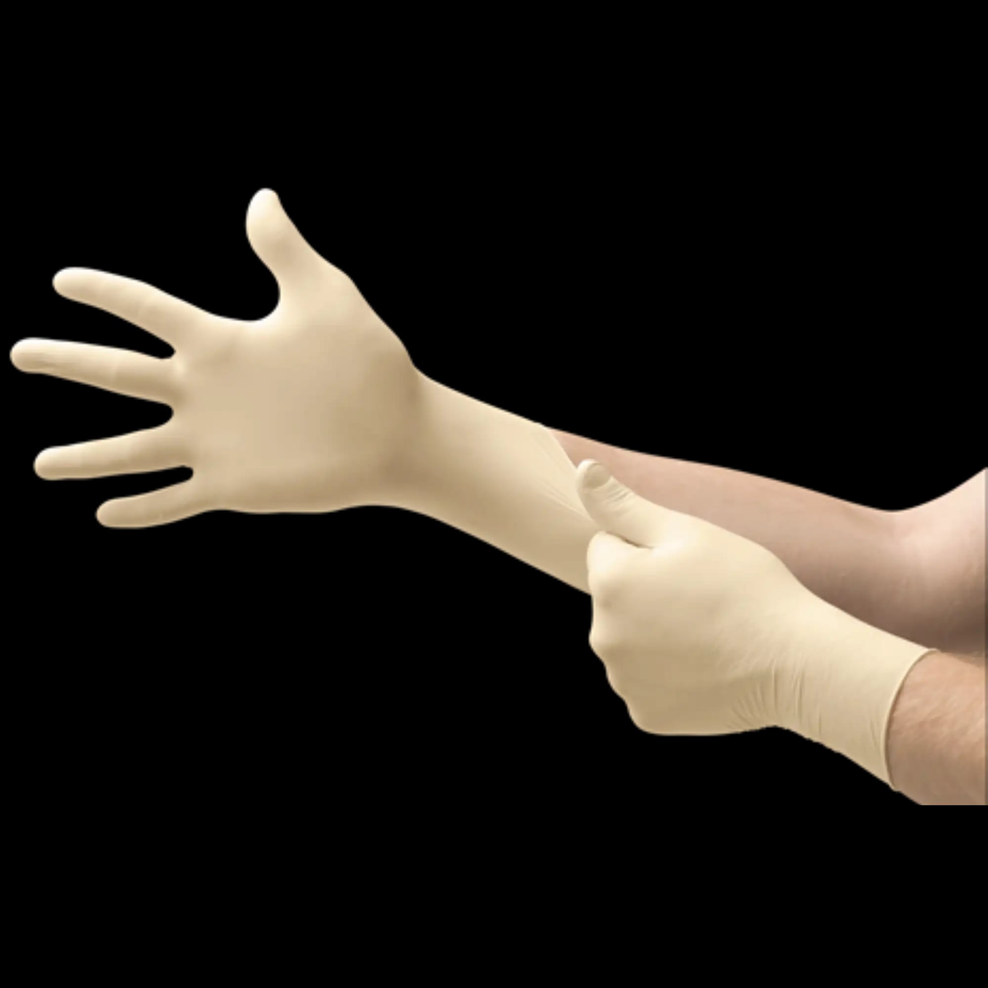 Blossom Powder-Free Latex Examination Gloves, X-Small, Non-Sterile, Ambidextrous, Beaded Cuff, 100/Box, BM-6225