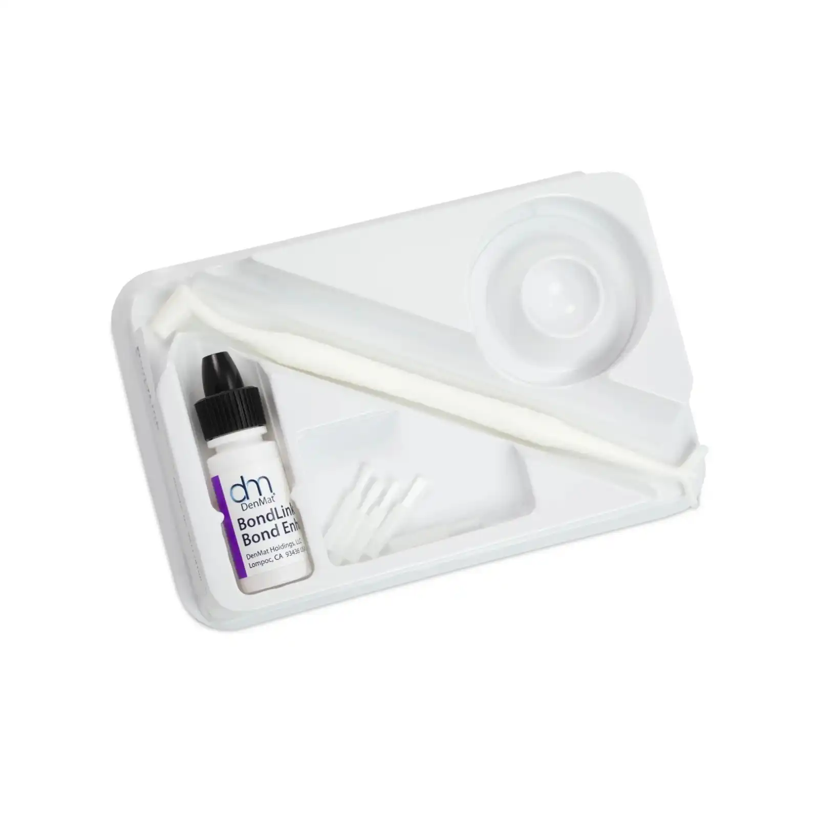 Denmat BondLink Bond Enhancer Kit, 1 x 6 ml Bottle, with Dappen Dish and Brush Tips