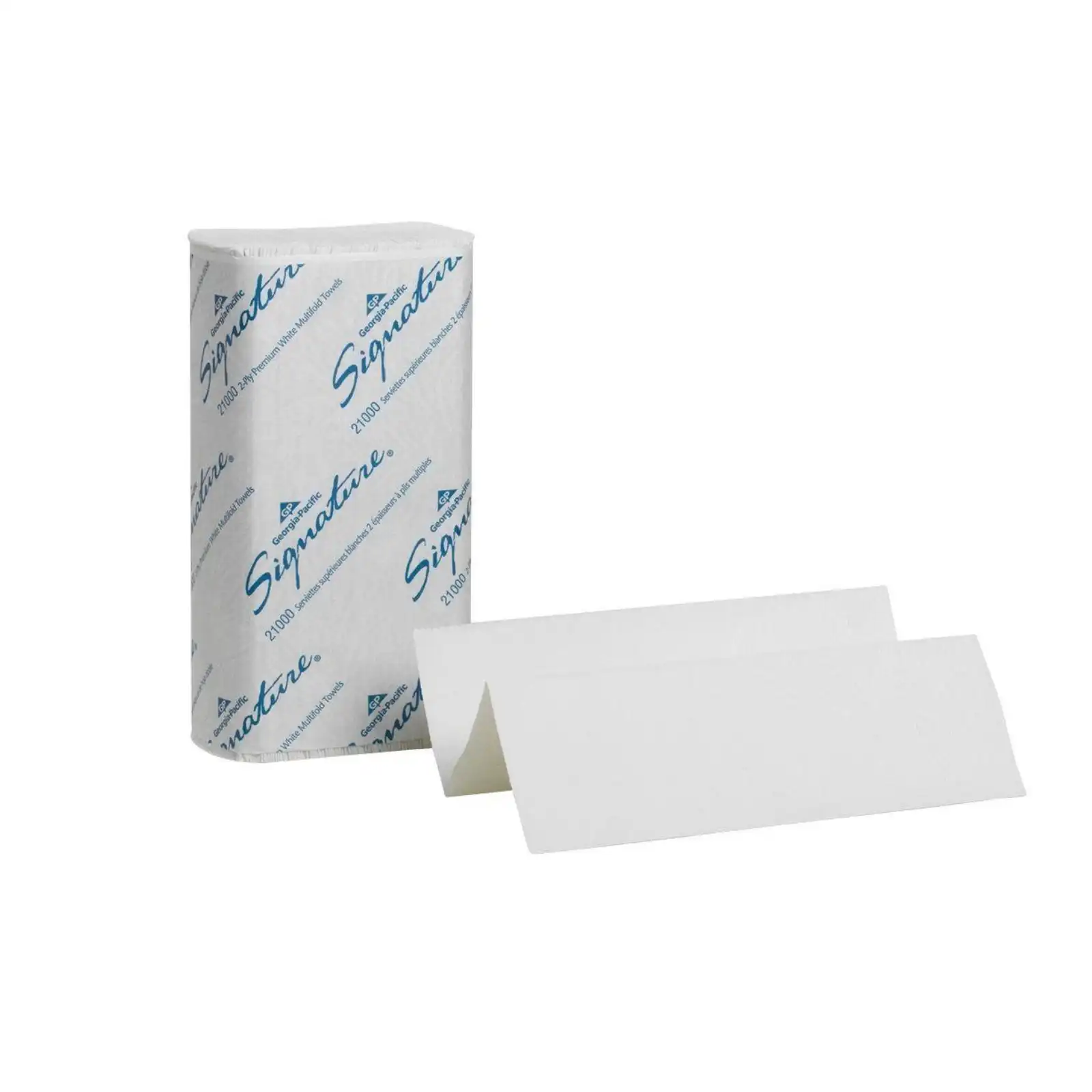 Georgia-Pacific Signature Premium C-Fold Paper Towels, 2-Ply, White, 10.1" x 13.2", 1440/Case (12 packs of 120)