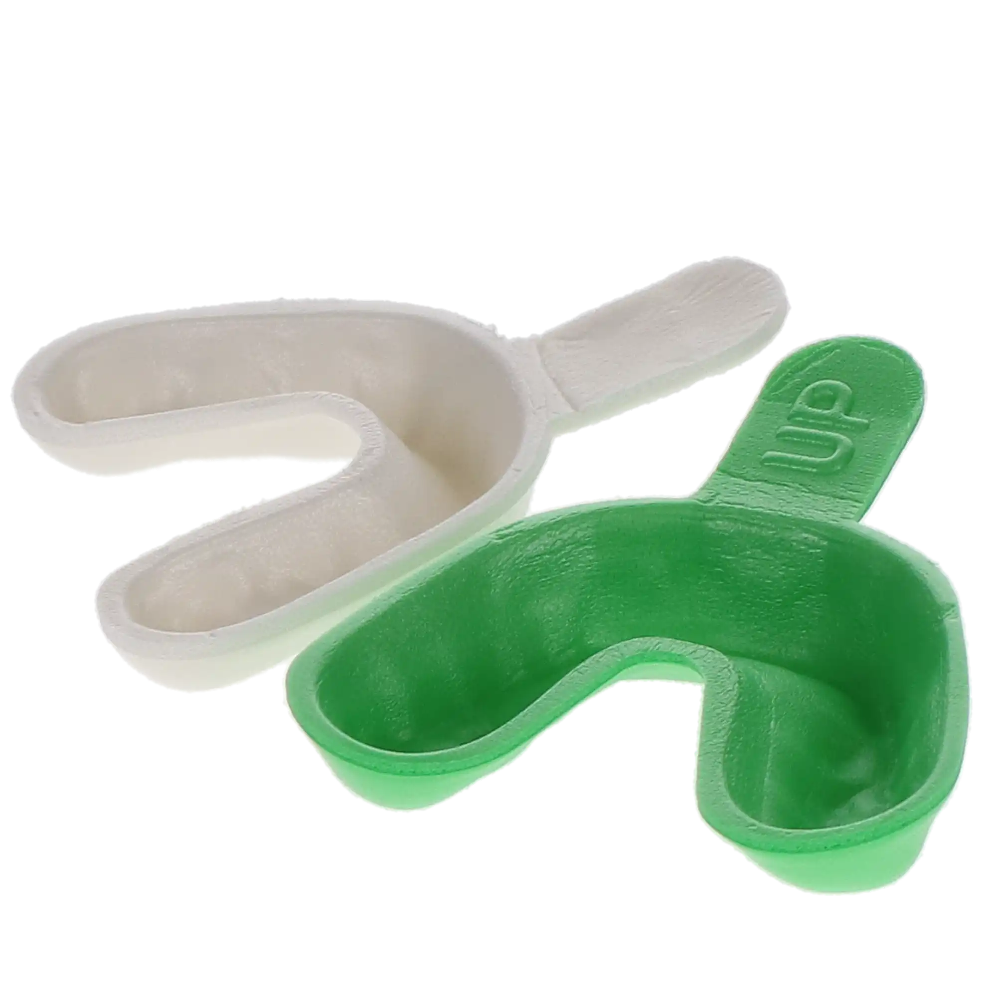 Plasdent Disposable Single Fluoride Trays Arch, Medium, Green, 100/Pk, FTS-M
