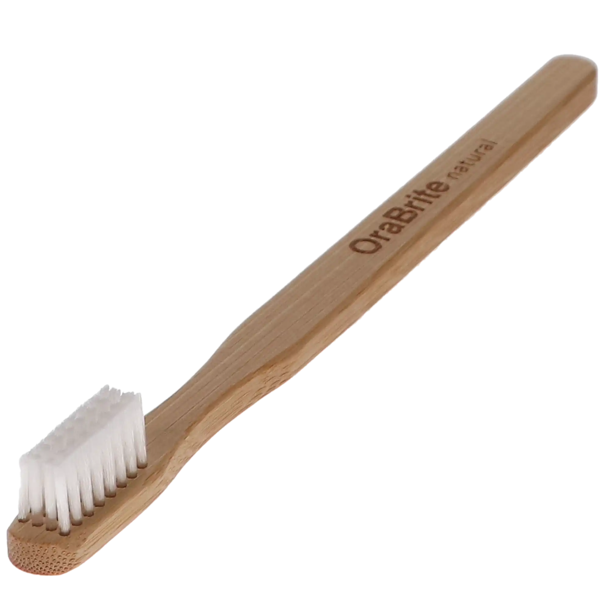 OraBrite Bamboo Flat Trim Toothbrush, Soft Nylon-6 Bristles, 72/Box, ORA22918