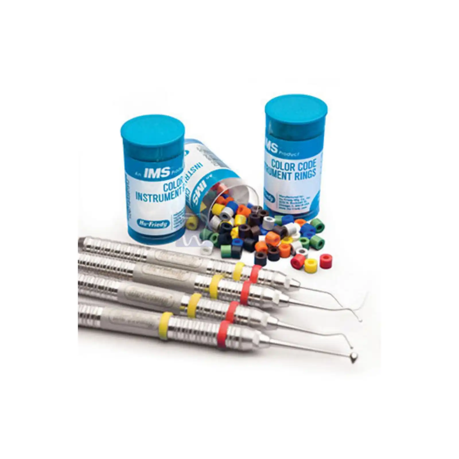 Hu-Friedy Color Code Instrument Rings, Regular, Ocean Blue, 50/Pk, IMS-12812