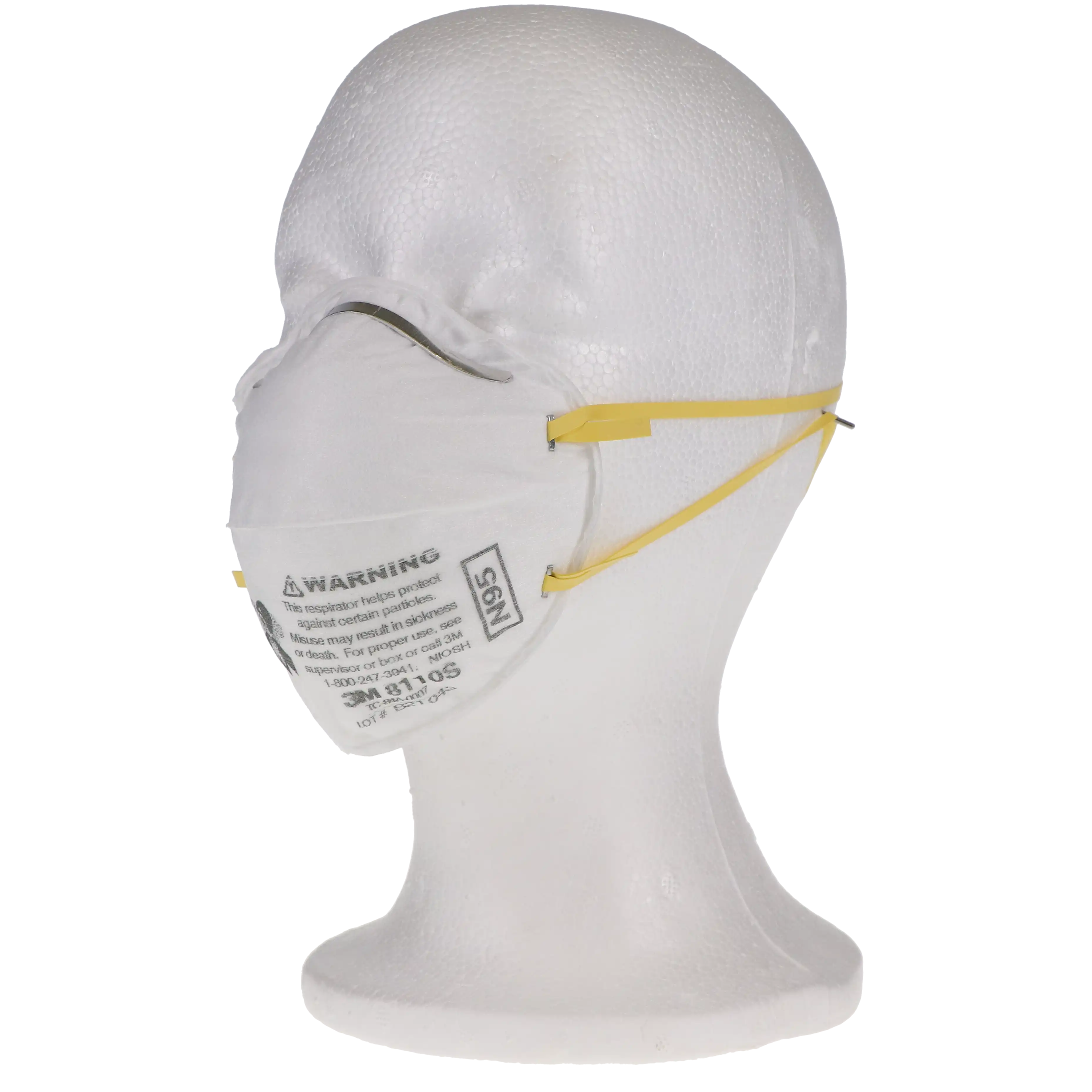 3M N95 Particulate Respirator Mask, 8110S, Small, Disposable, 20/Box