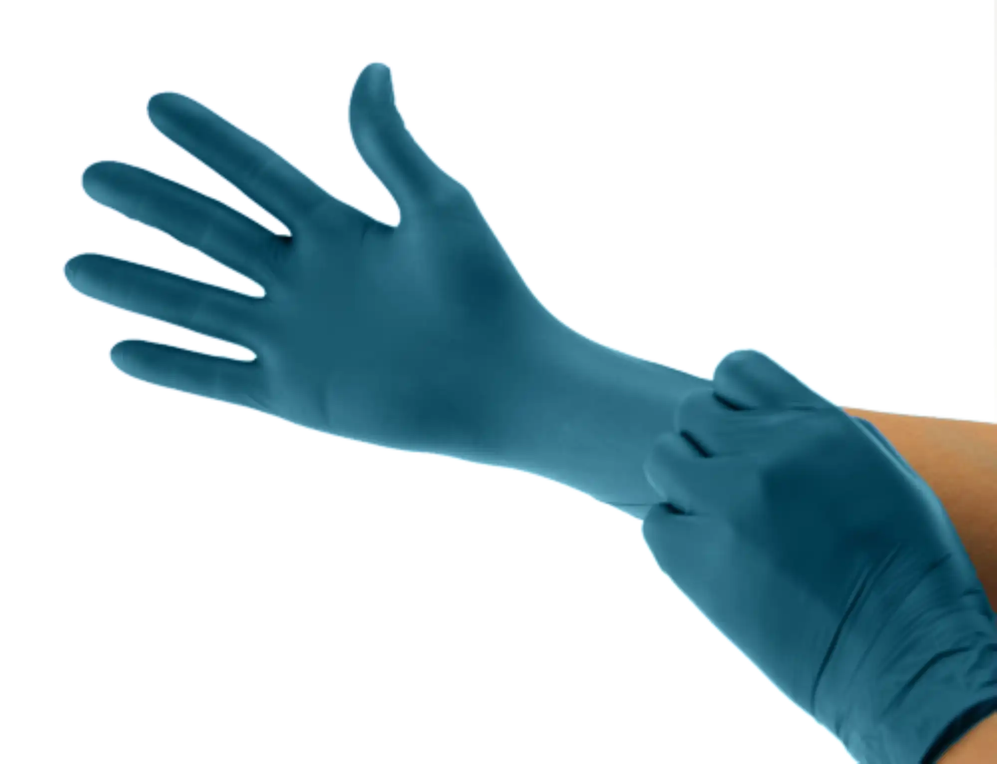 Cranberry Transcend Nitrile Examination Gloves, Powder-Free, X-Small, Matte Blue, 300/Box, 3365