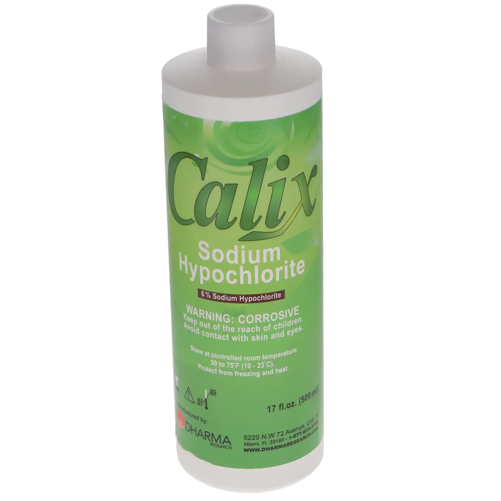 Dharma Research Calix Sodium Hypochlorite Irrigant Solution, 6%, 500mL Bottle, 28-00007