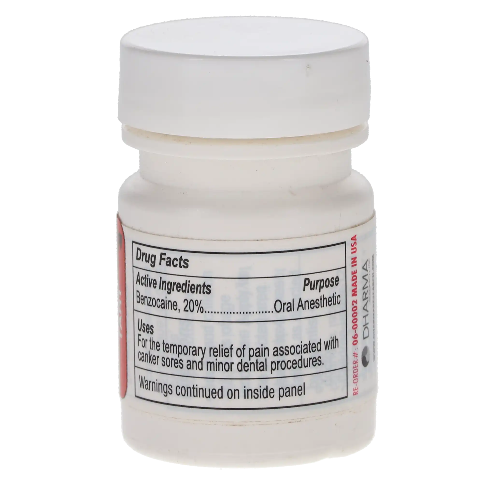 Dharma Research Iolite Topical Anesthetic Gel, 20% Benzocaine, Cherry Tart, 1.12 oz Jar, 1/Pk