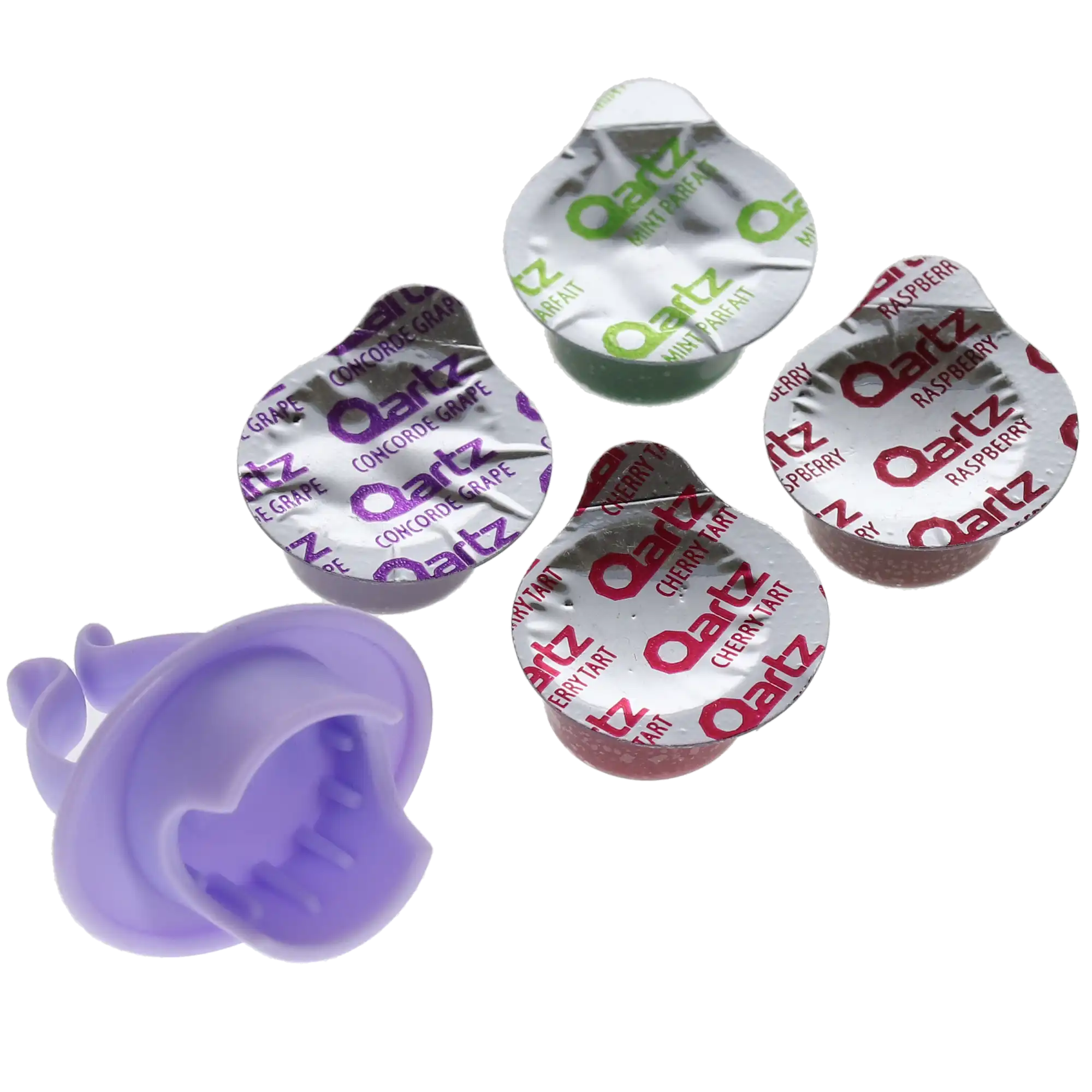Qartz Prophy Paste Cups, 1.23% Fluoride Ion, Coarse Grit, Assorted Flavors, 200/Box, 58-00225