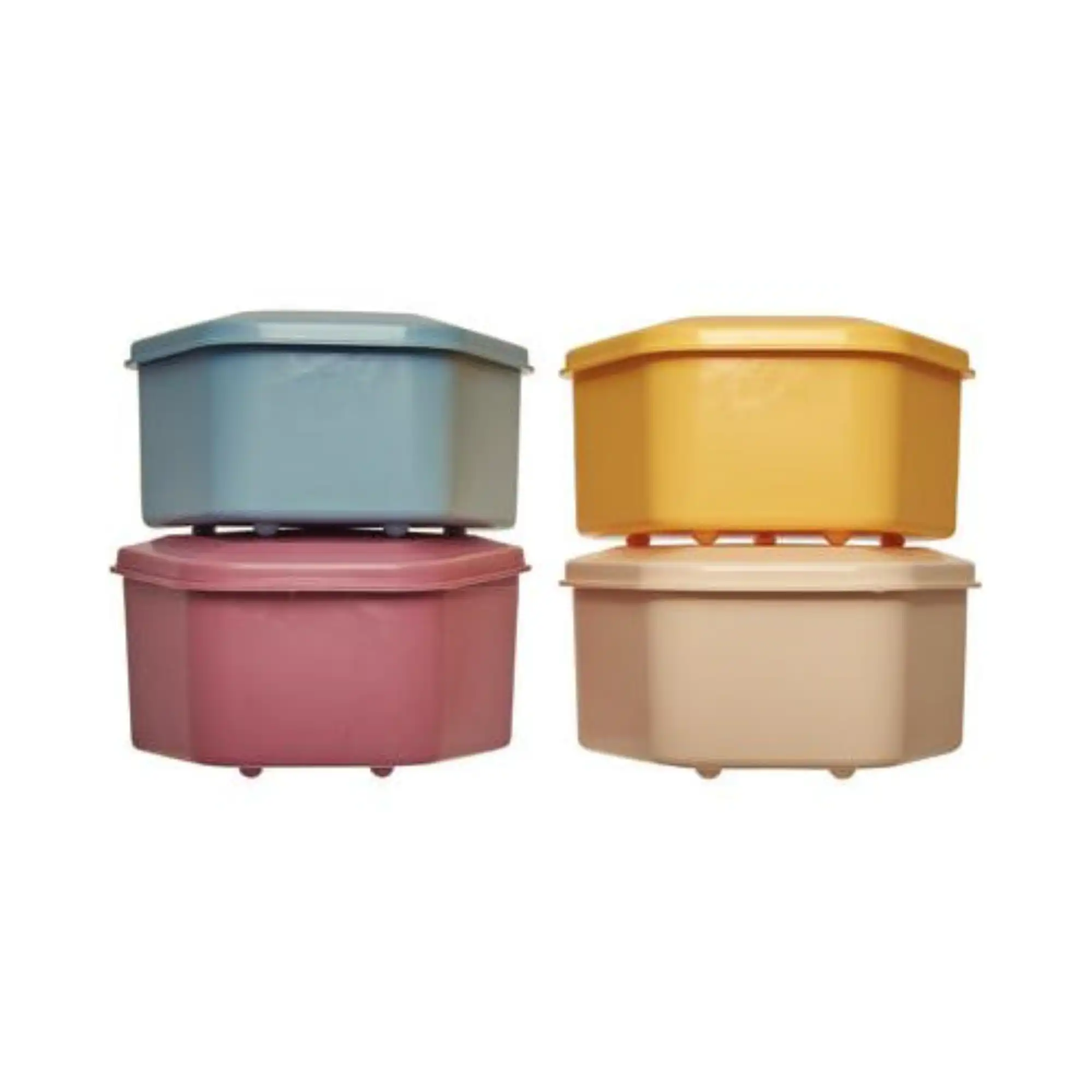 Keystone Denture Storage Boxes, Assorted Colors, 1.75" Deep, 12/Box, 9576210