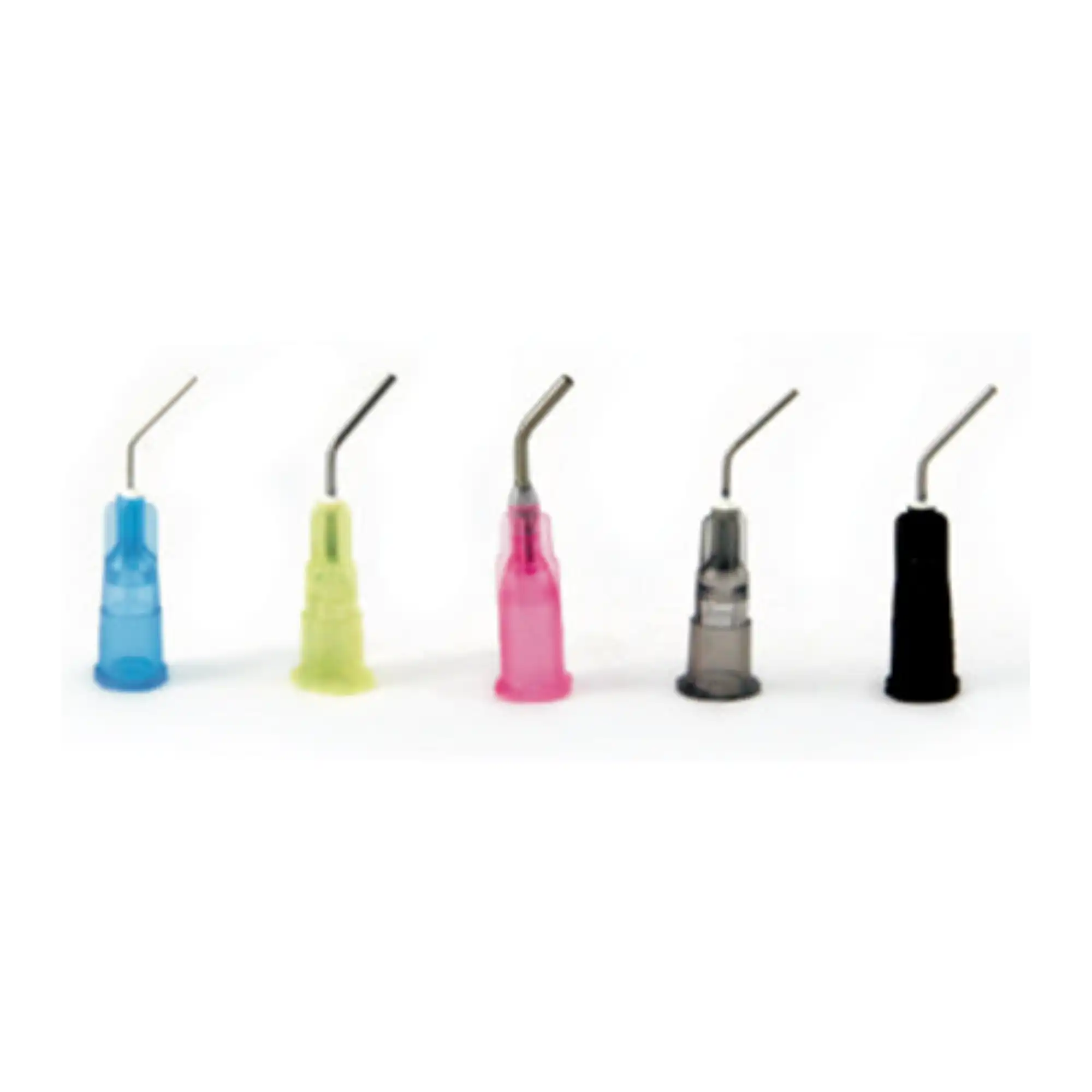 Quala Pre-Bent Needle Dispensing Tips, 19 Gauge, Black, 100/Pk, Q-1229