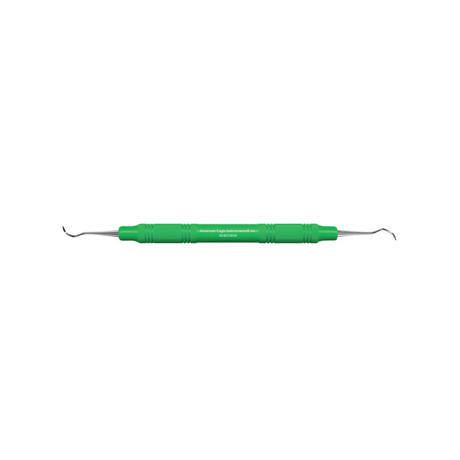 Titanium Implant Scaler Barnhart 5-6, Double-End, Green EagleLite Resin Handle, AEIIB5-6X
