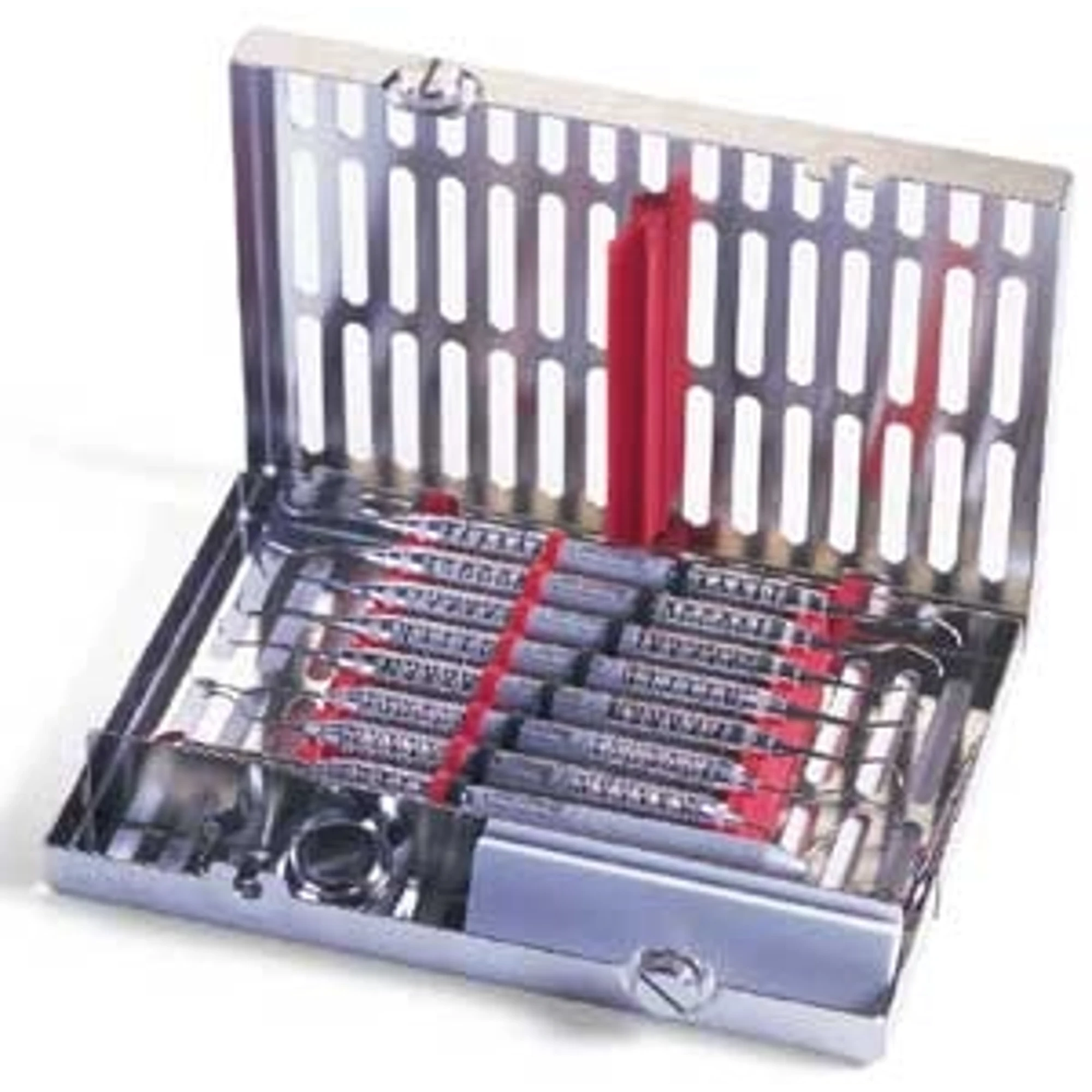 Hu-Friedy IMS Signature Series 8-Instrument Cassette, Small, White, with Accessory Area, IM5082