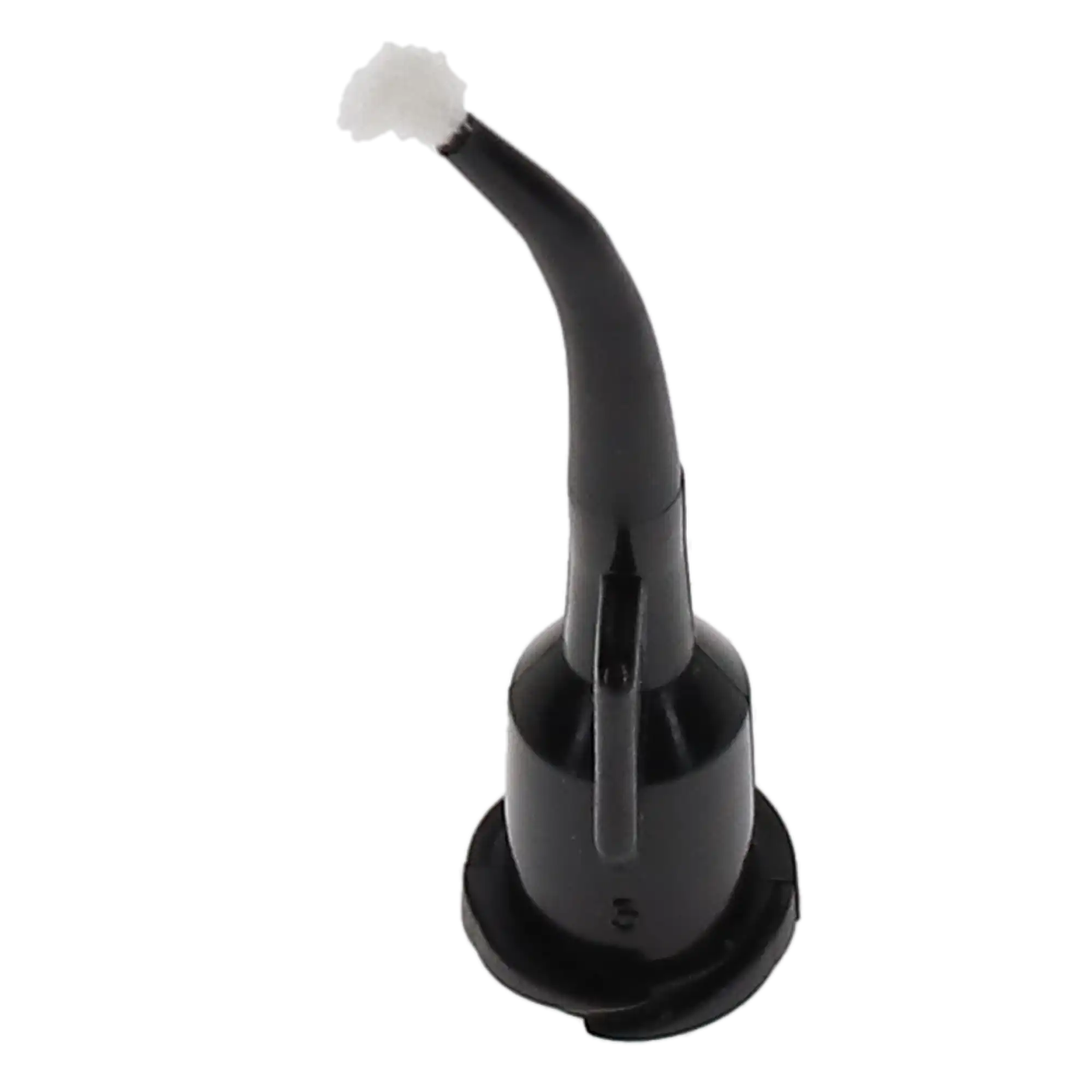Pac-Dent iFlo EZVisc Curved Delivery Tips with Adjustable Brush, Black, 100/Pk, 1169