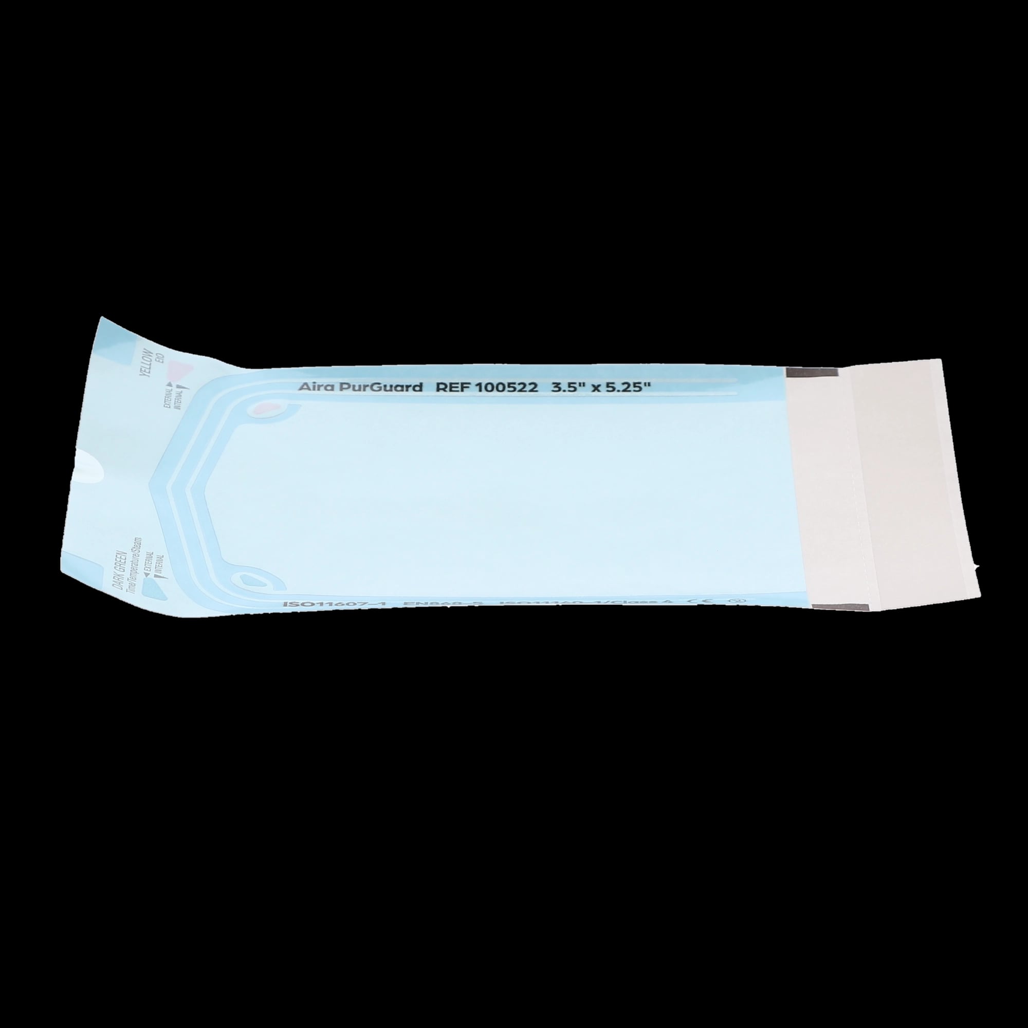 Aira Self-Sealing Sterilization Pouch, Class 4, Blue Film, 3.50" x 5.25", 200/Box, 100522