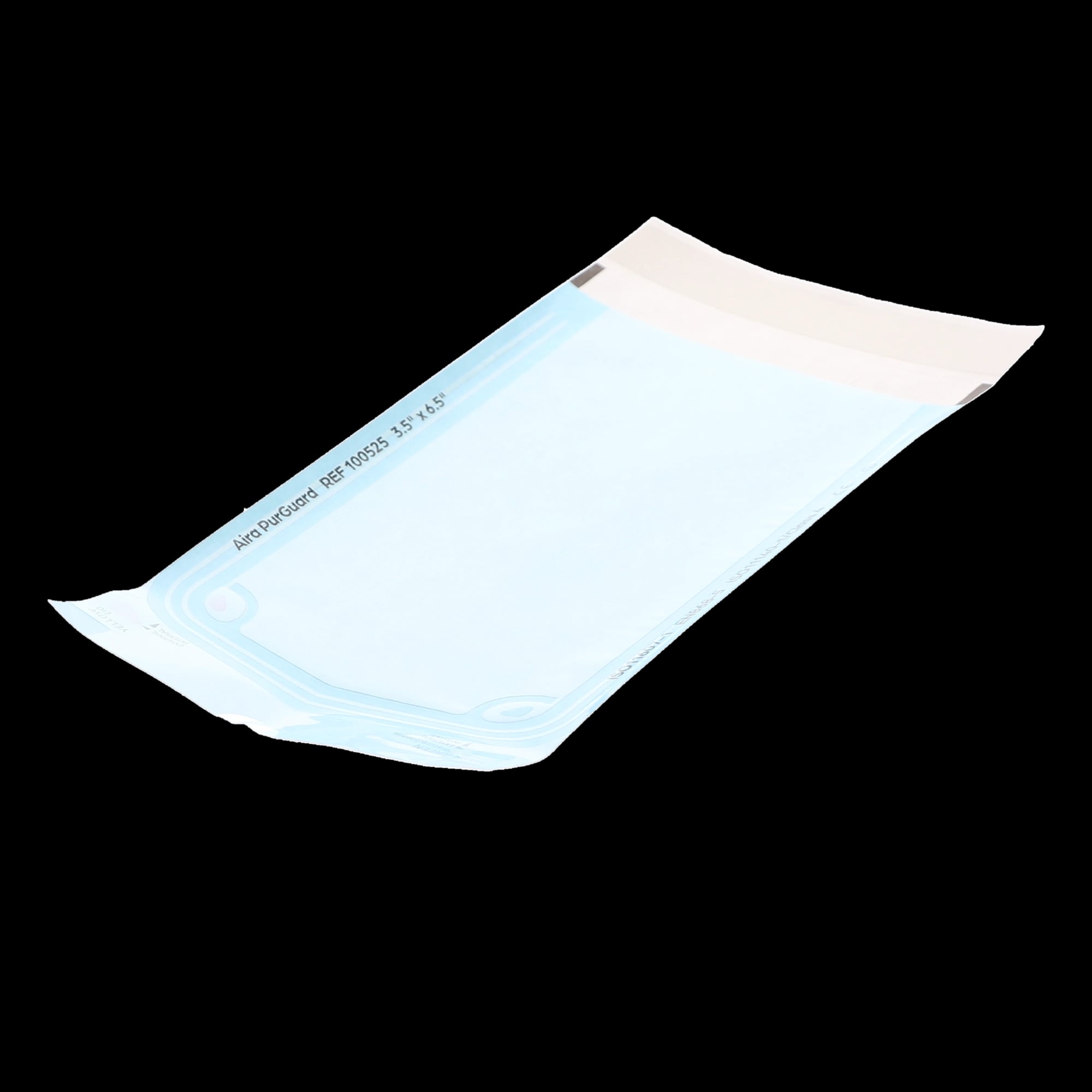 Aira Self-Sealing Sterilization Pouch, Class 4, Blue Film, 3.50" x 6.5", 200/Box, 100525