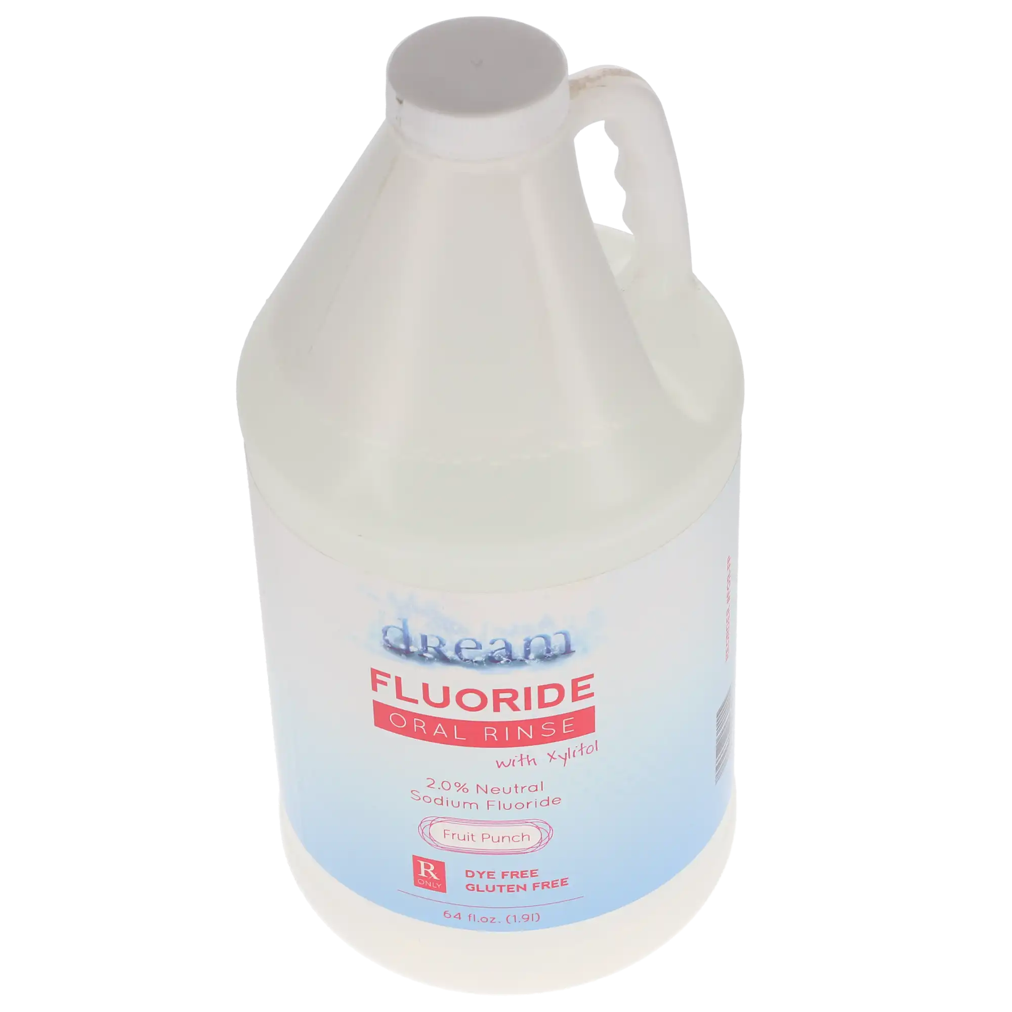 Fluoride Oral Rinse, Fruit Punch, 64 oz Bottle, 2% Sodium Fluoride, Dye-Free, 102050