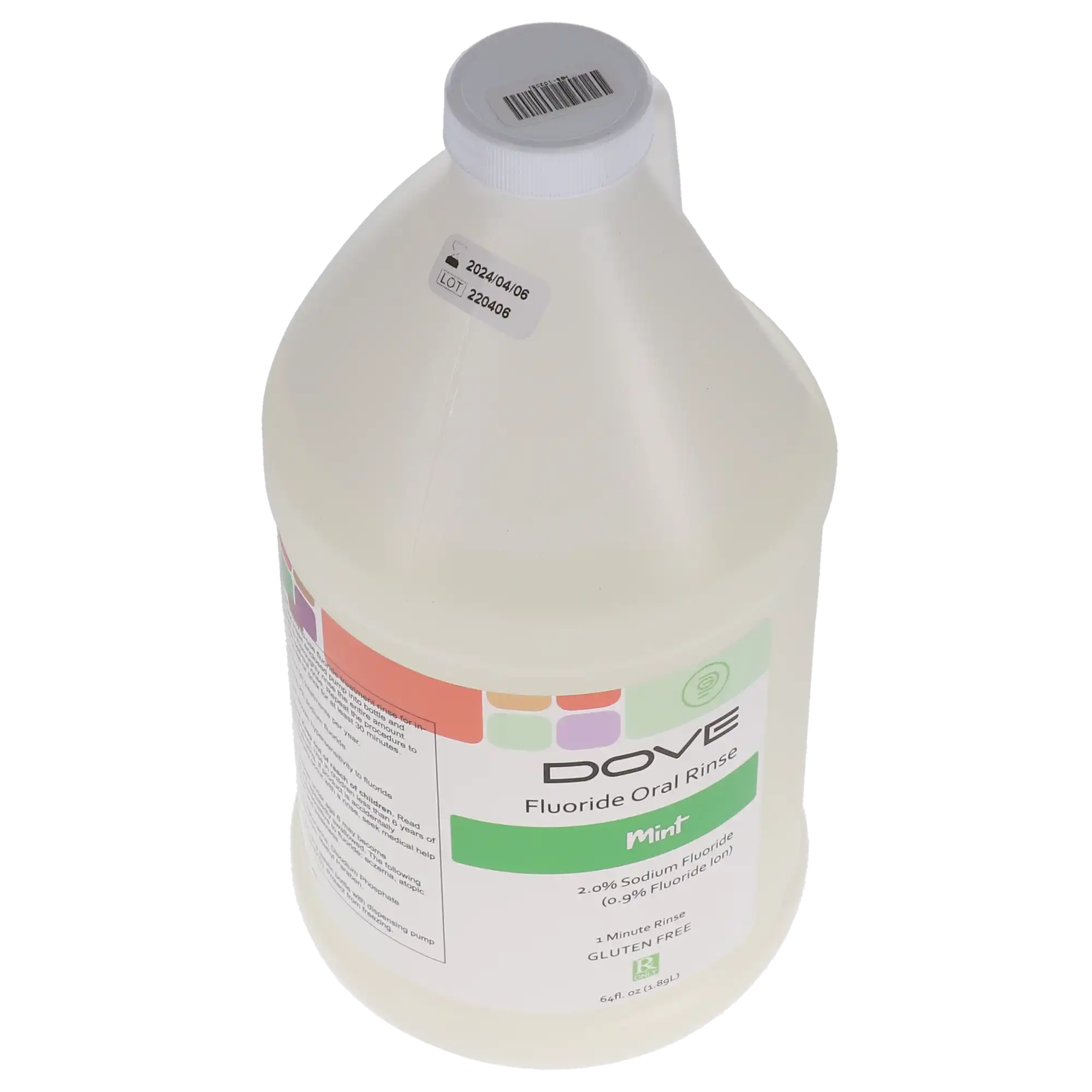 Fluoride Oral Rinse, Mint, Dye-Free, 64 oz Bottle, 102051