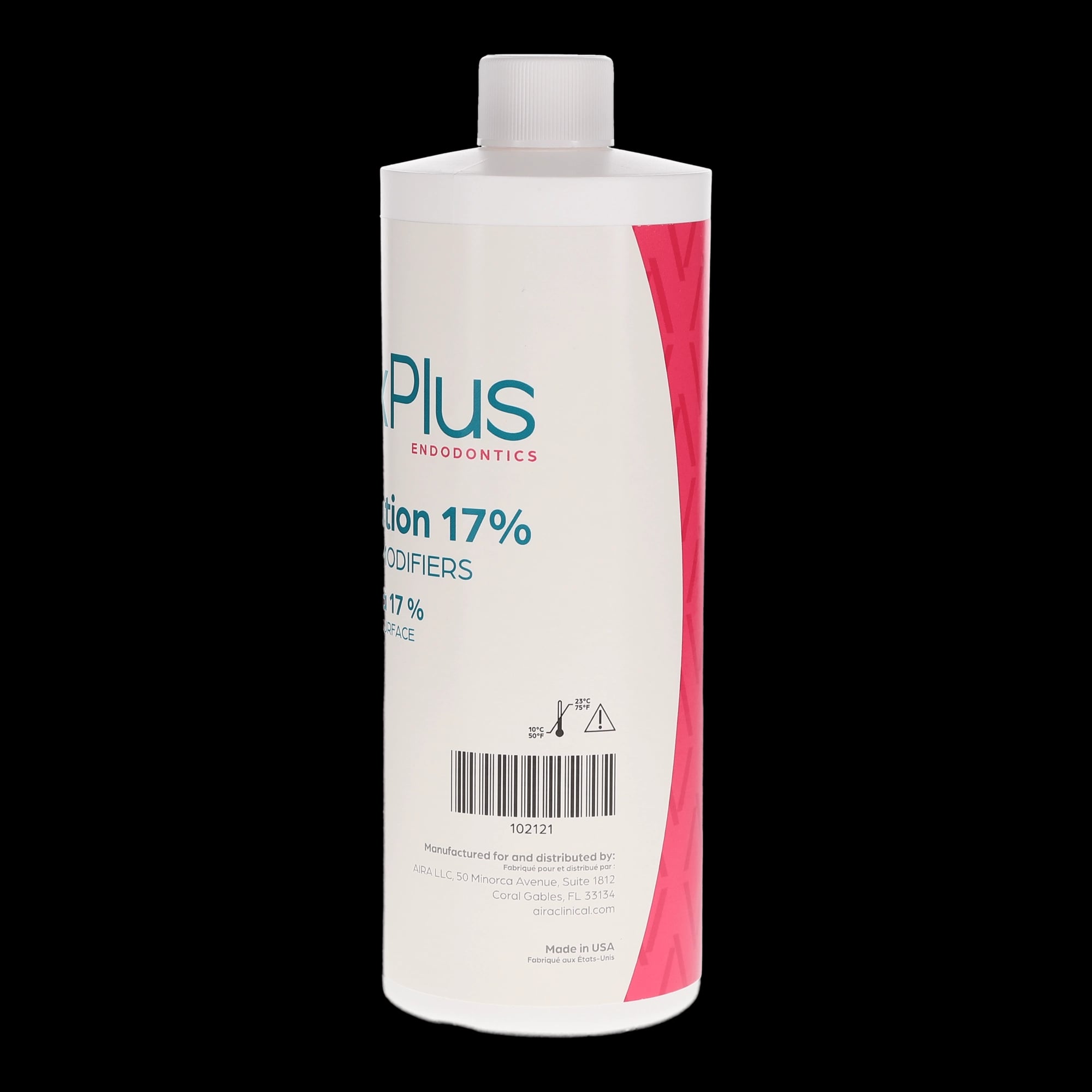 Aira ApexPlus EDTA Solution 17% with Surface Modifiers, 500 mL Bottle, 102121