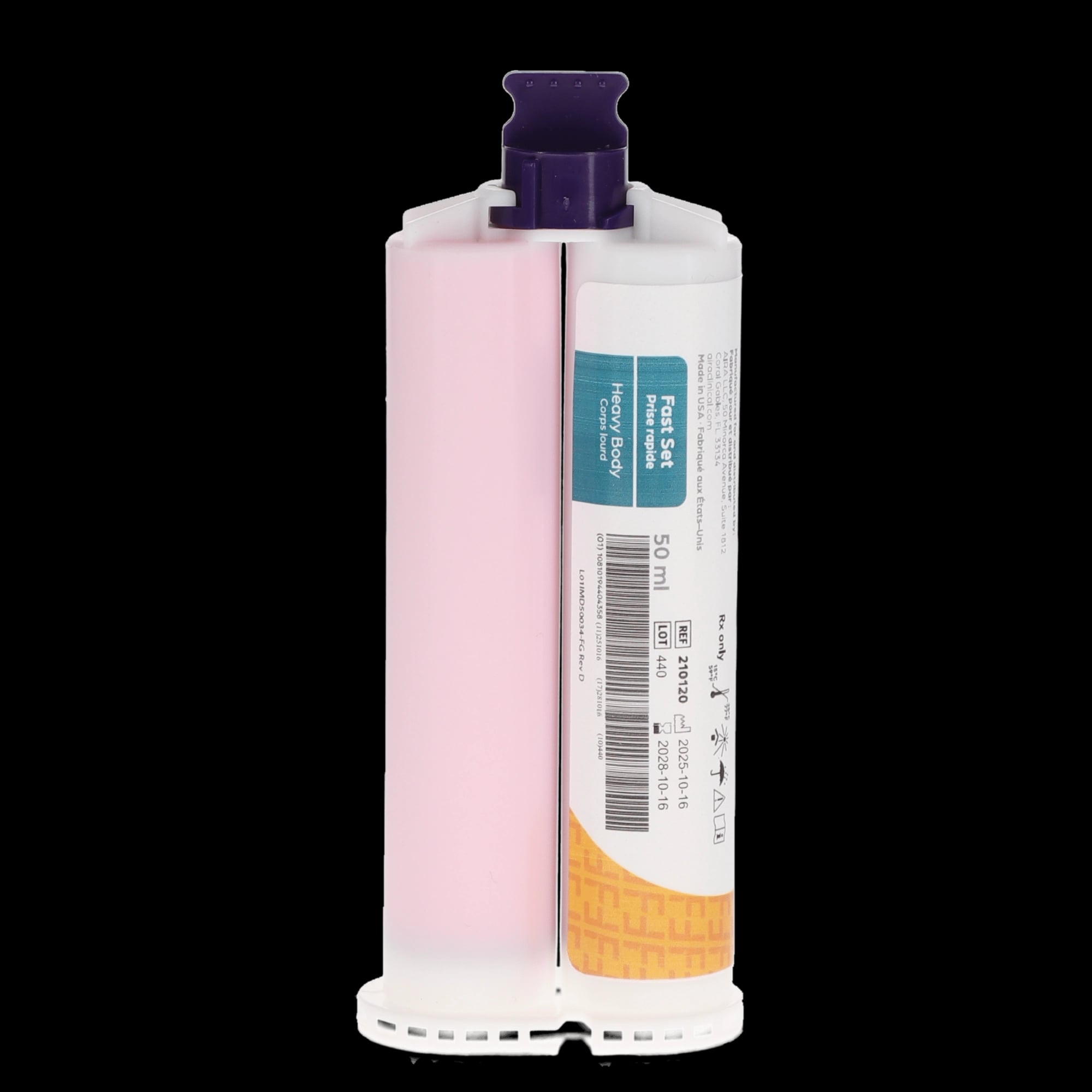 Aira VPS Vinyl Polysiloxane Impression Material, Heavy Body, Fast Set, 4/Pk, 210120