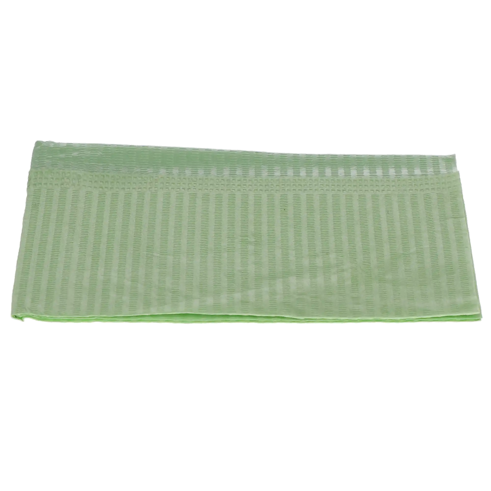 Disposable Patient Bibs, 2+1 Ply, 13" x 18", Green, 500/Pk, 109215