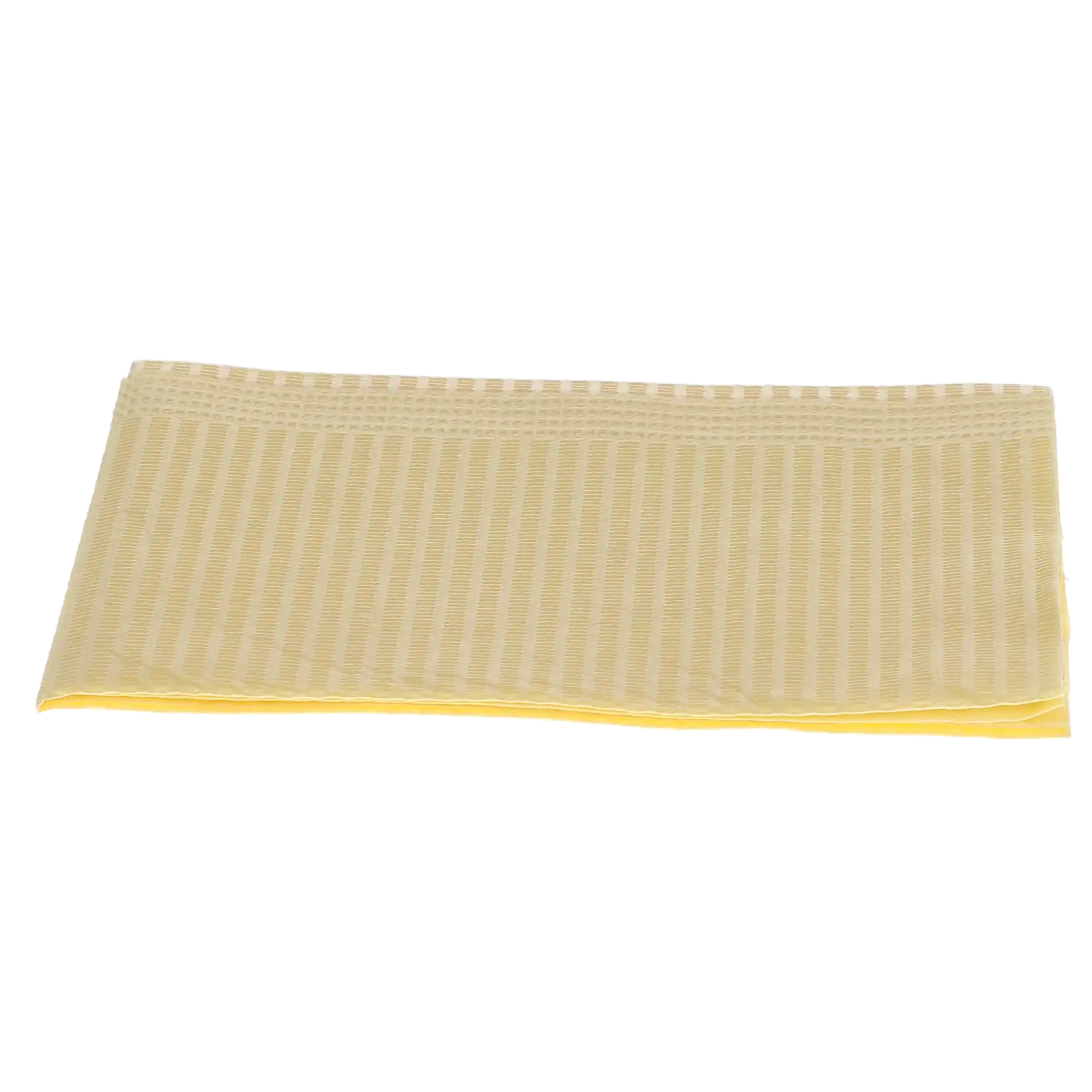 Disposable Patient Bibs, 2+1 Ply, 13" x 18", Yellow, 500/Pk, 109219
