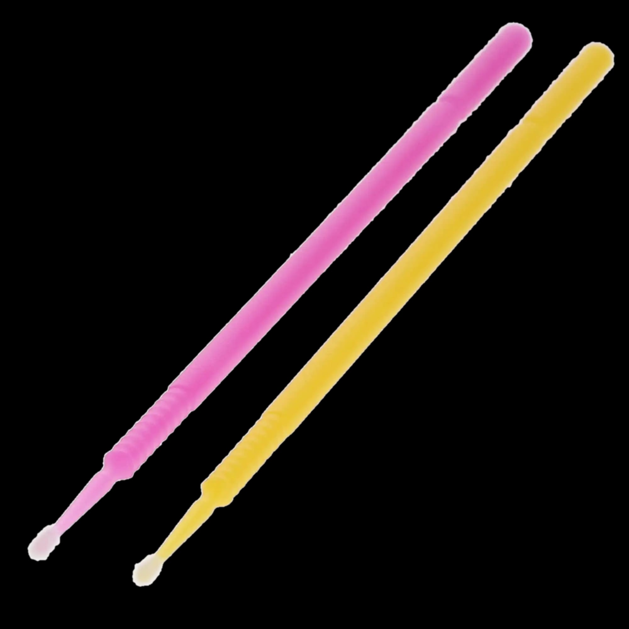 Micro-Brush Disposable Applicators, Fine, Assorted, Yellow/Pink, 4 x 100/Pk