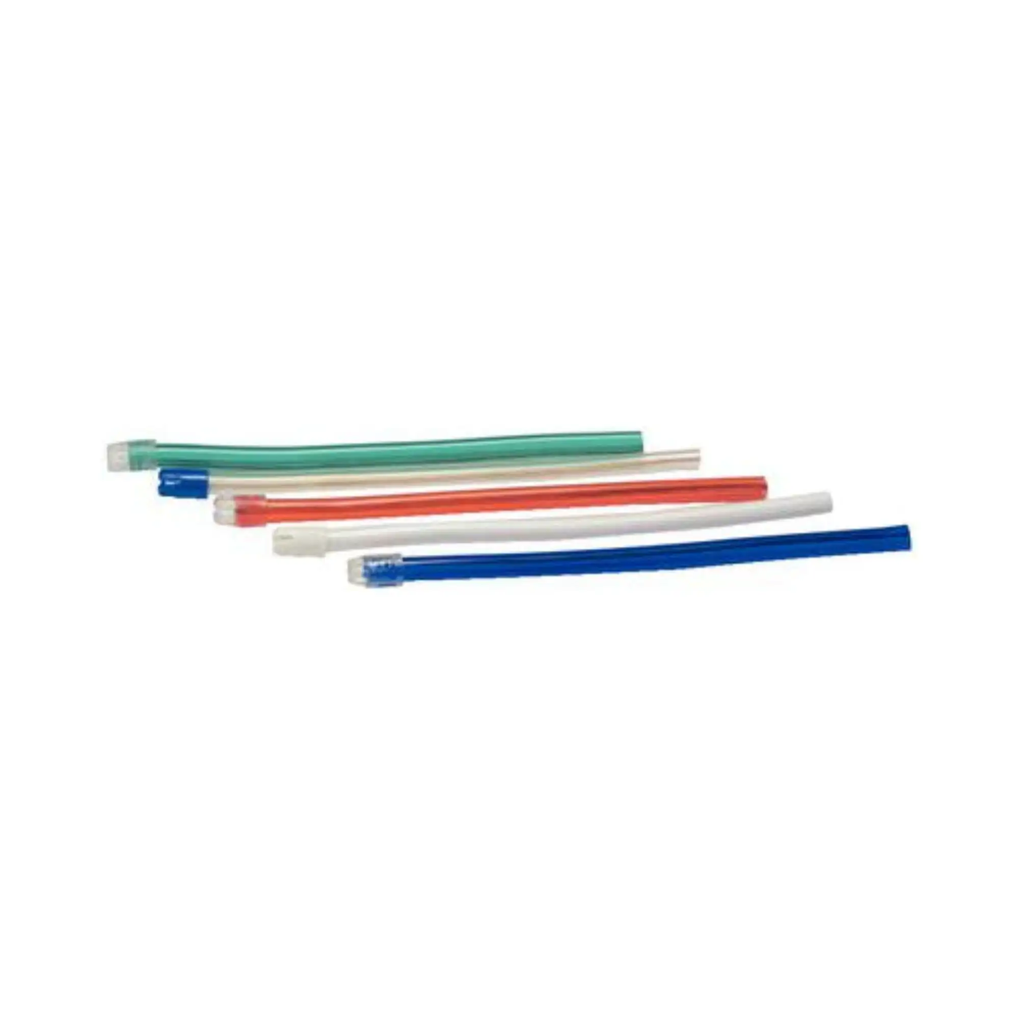 Defend Saliva Ejectors, Assorted Colors with White Tip, 100/Bag, SE-7002
