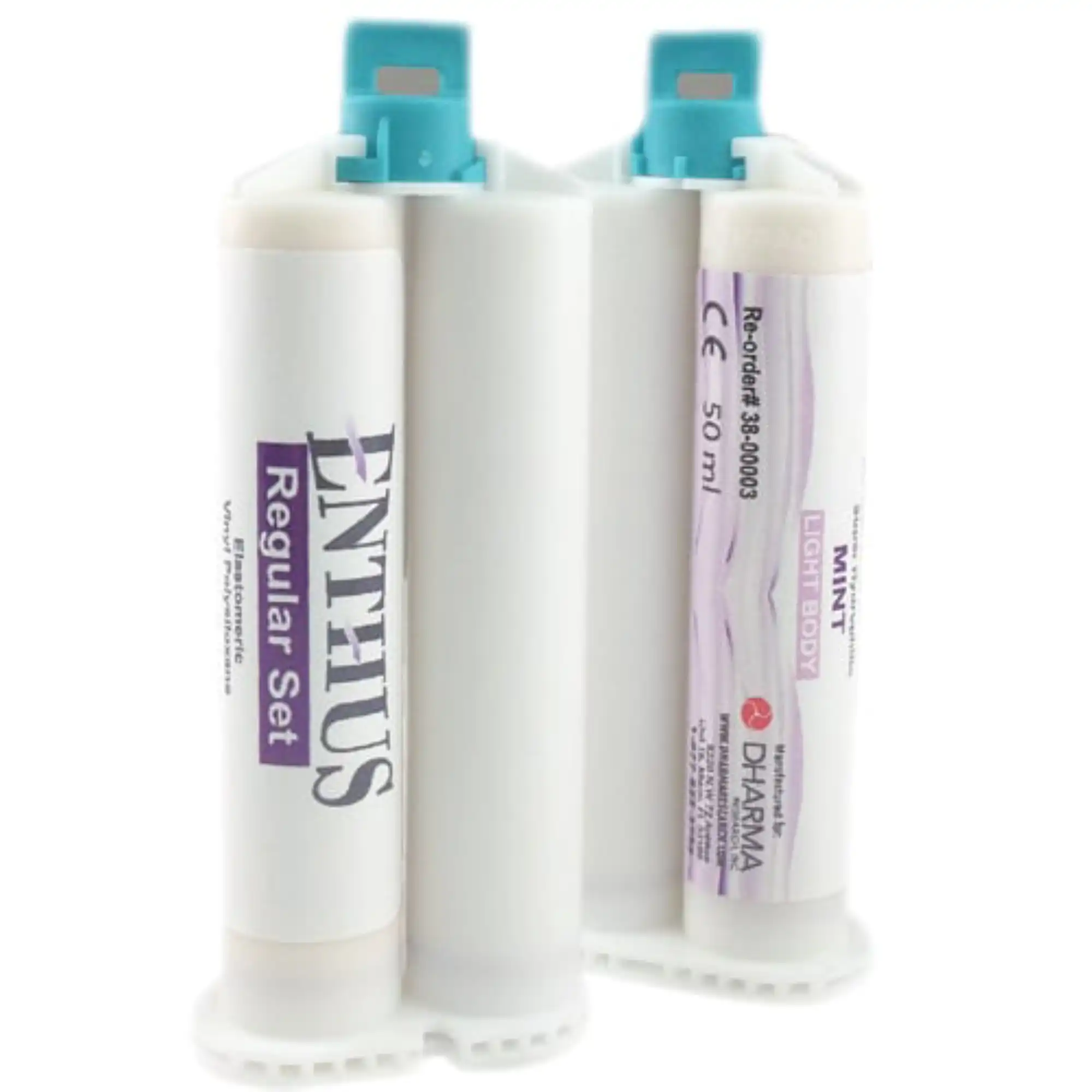Dharma Research Enthus VPS Medium Body Impression Material, Regular Set, Mint, 4 x 50ml Cartridges, 38-00035