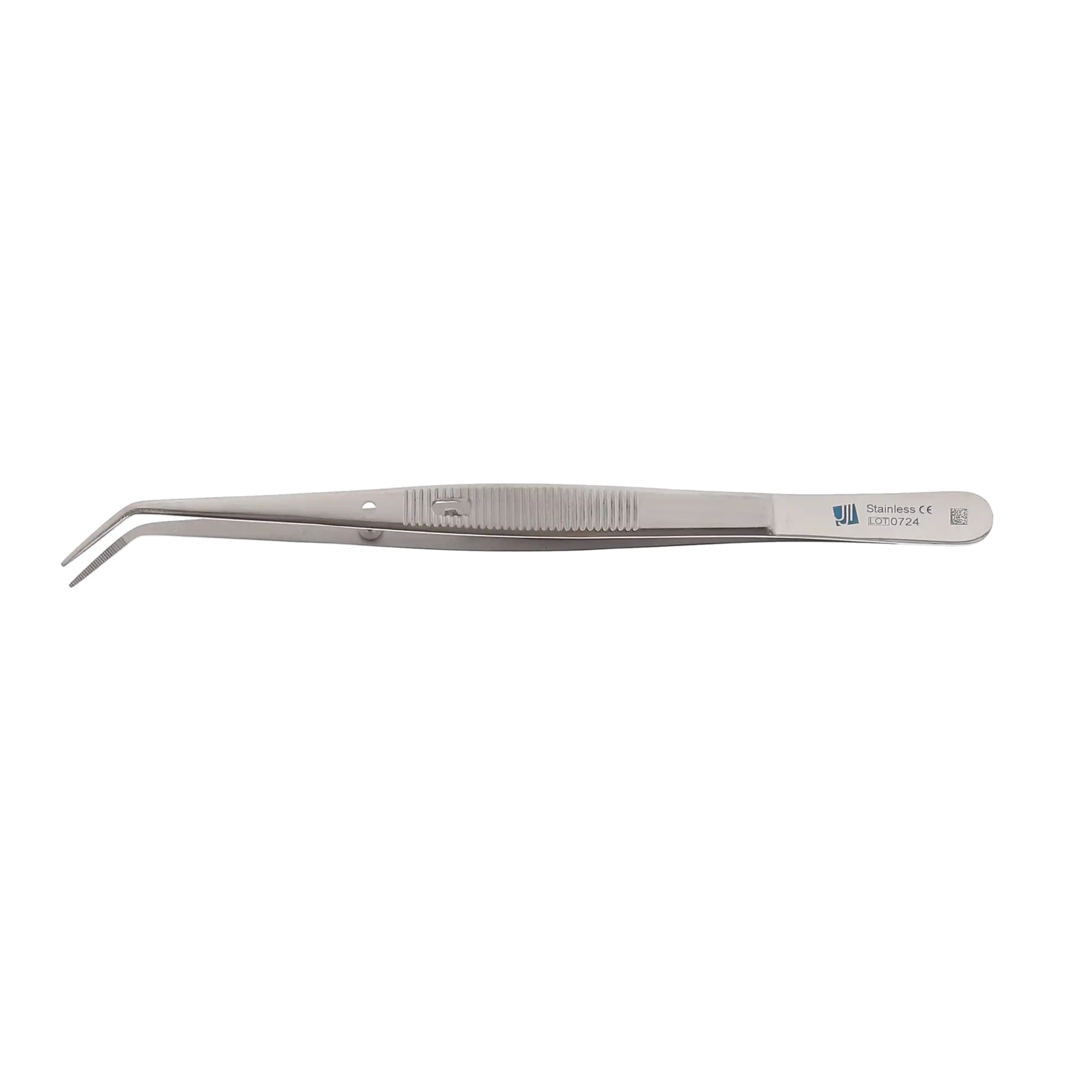 J&J Instruments Self-Locking College Cotton and Dressing Pliers, Serrated, 6", 08-210