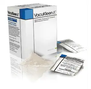 Kulzer VacuKleen E2 Evacuation System Cleaner, Unit-Dose 28 g Pouches for Gallons, Lemon Scent, 25/Box, 50036102