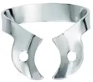 Ivory Rubber Dam Clamp, Wingless Molar, Stainless Steel, #W8A, 50057536