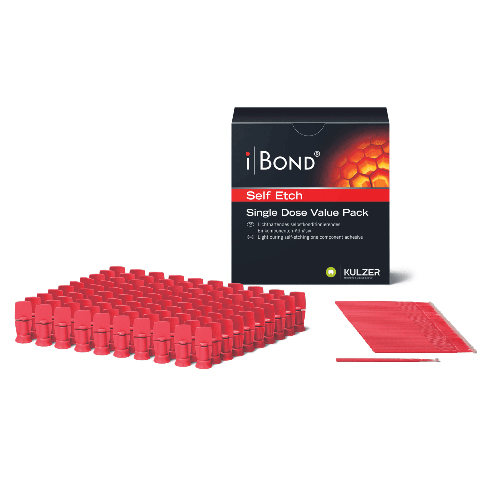 iBOND Self-Etch Bonding Agent, Light-Cure, Single Dose Value Pack, 4 ml, 100/Pk, 66046245