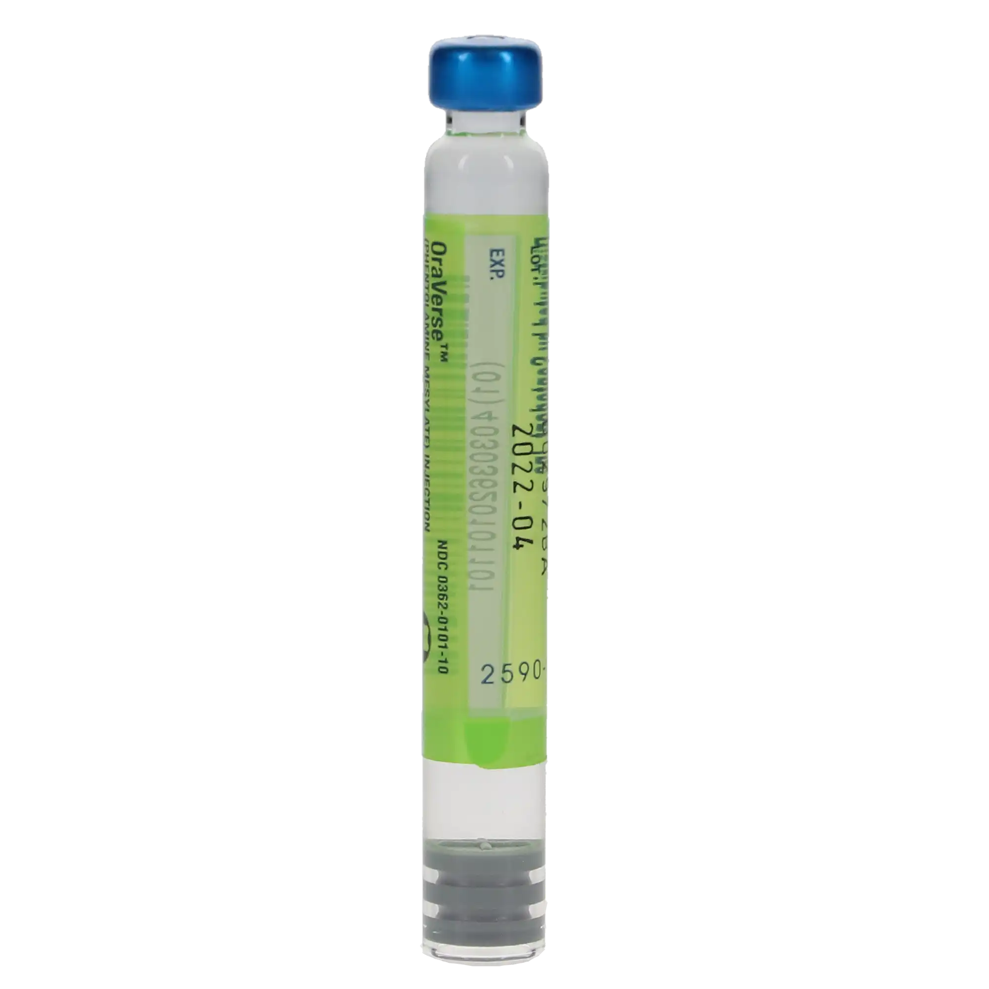 OraVerse Phentolamine Mesylate Injection, Glass Cartridge, 1.7 ml, 10/Pk