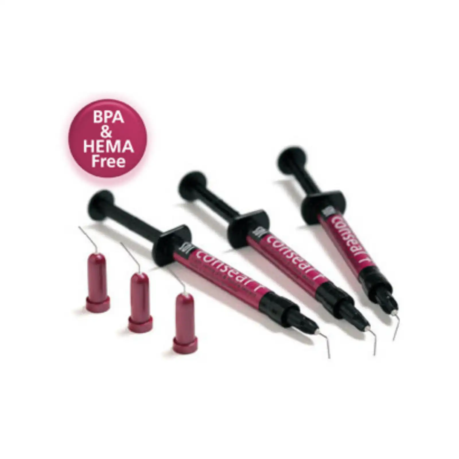 SDI Conseal F Pit & Fissure Sealant Bulk Syringe Kit, Light-Cured, Fluoride-Releasing, 10 x 1g Syringes with 40 Tips, 7850013