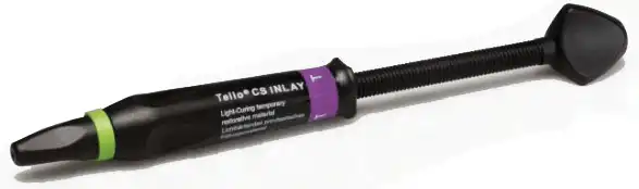 Telio CS Inlay Syringe, Light-Cured Temporary Filling Material, 2.5 g Syringe, Transparent, 3/Pk, Ref 635335