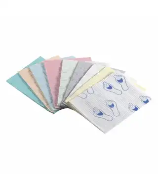 Crosstex UltraGard 2+1 Ply Patient Bibs, Blue, 16" x 19", 500/Case, WUXBL