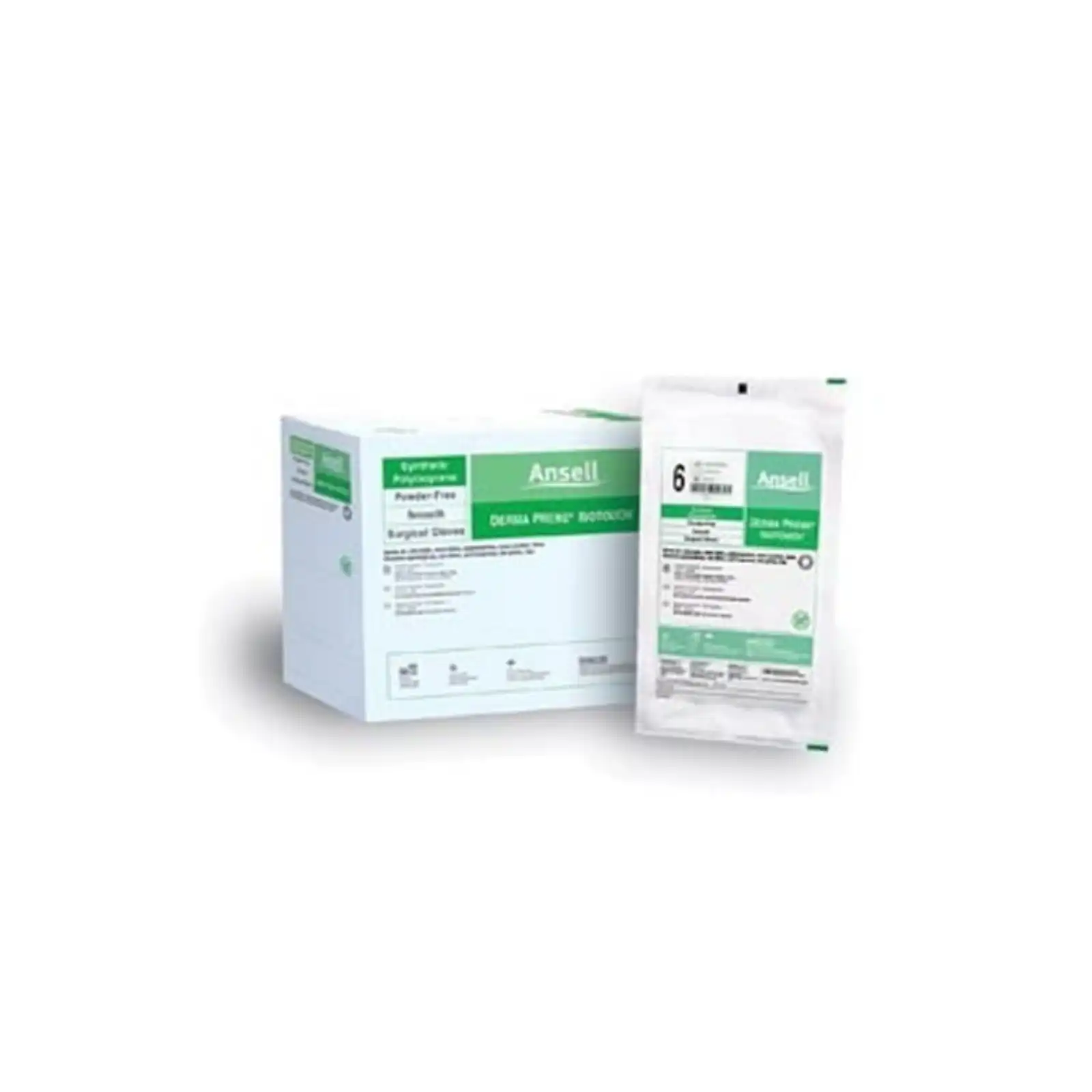Gammex Sterile Neoprene Surgical Gloves, Powder-Free, Latex-Free, Size 8.0, Green, 50 Pairs/Box, 4 Boxes/Case, 8516