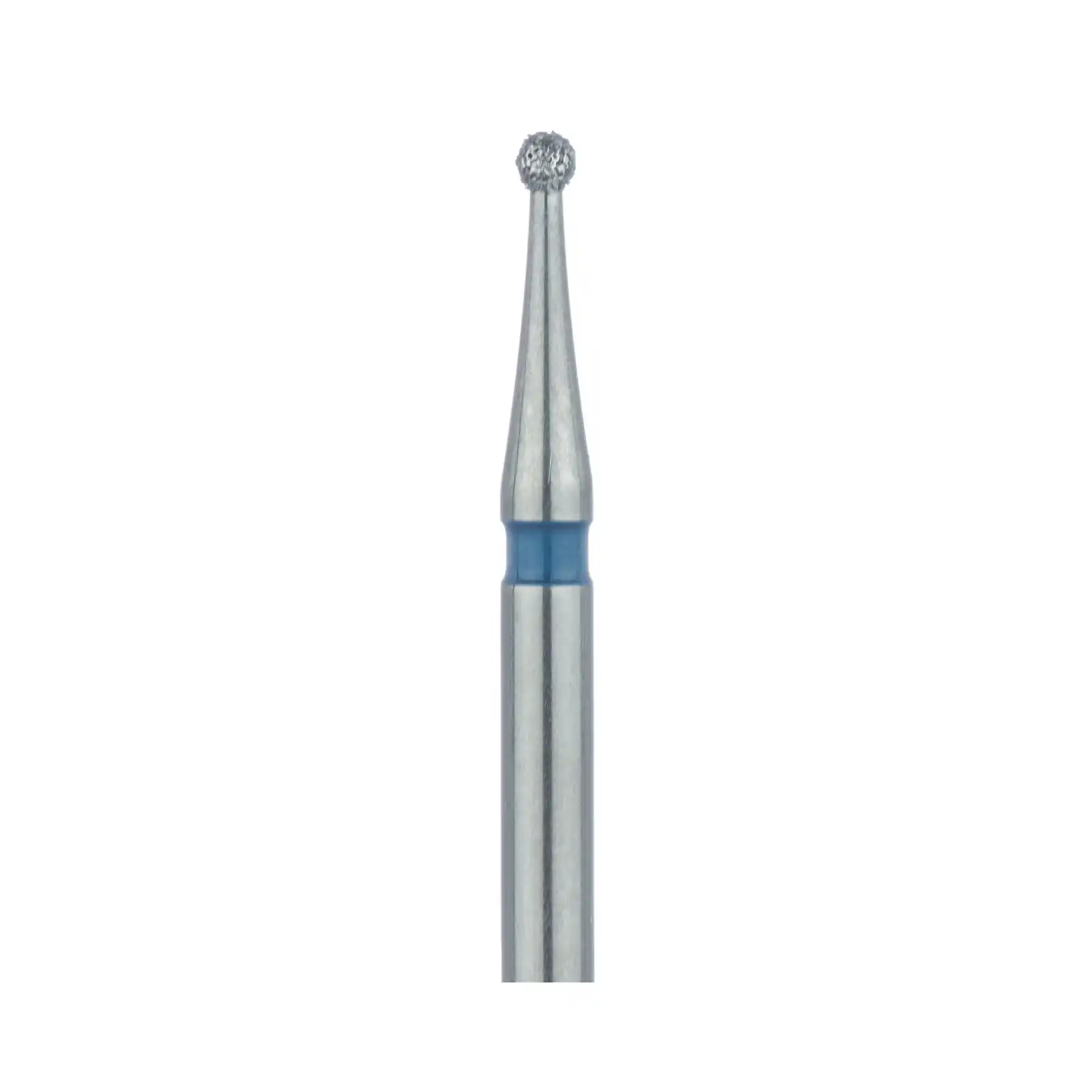 Meisinger Multi-Use Diamond Burs, FG, Round, #801, 1.0 mm, Medium Grit, Blue Ring, 5/Pk, 801-010-FG