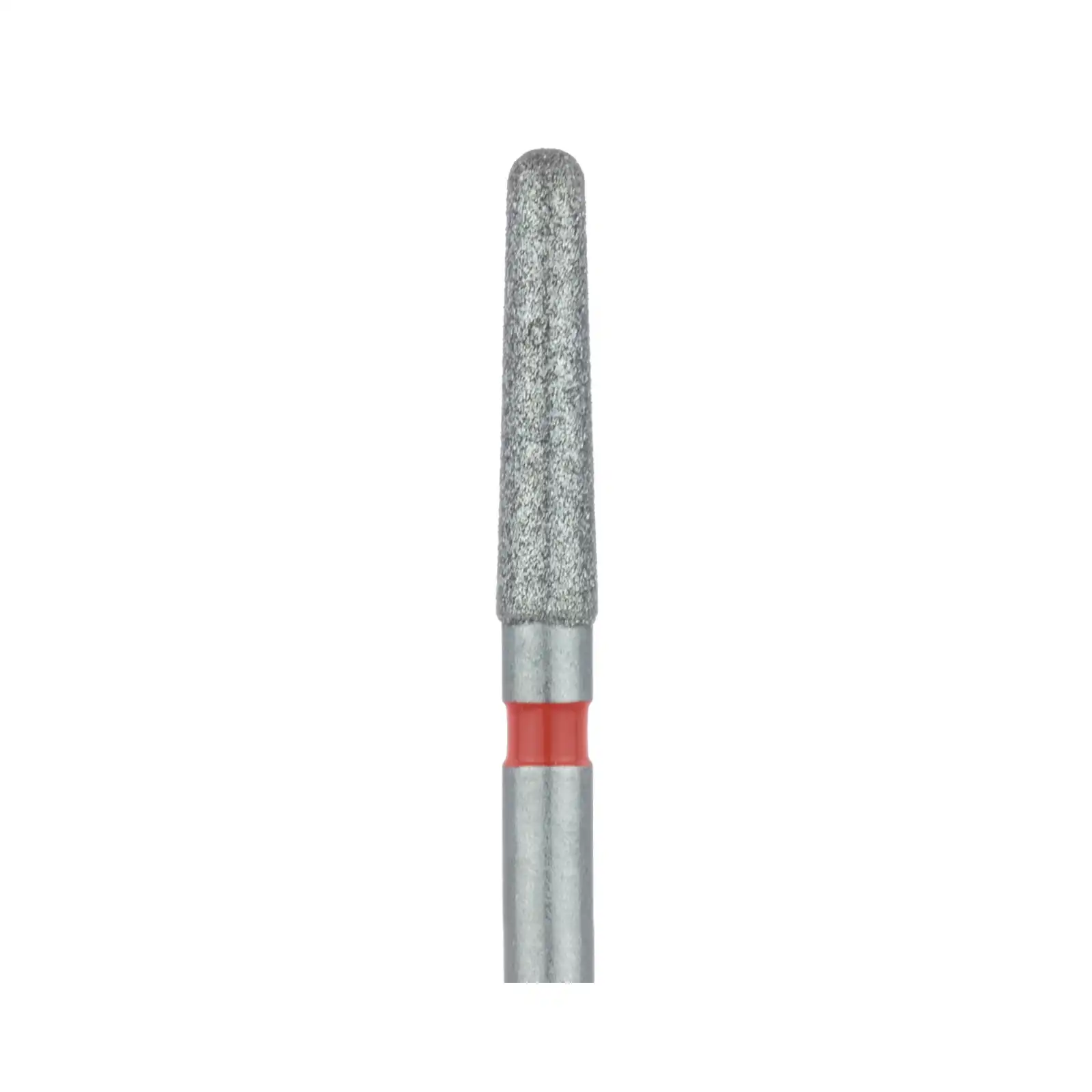 Meisinger Multi-Use Diamond Burs, FG, Round End Taper Chamfer, #850F, 1.8 mm, Fine Grit, Red Ring, 5/Pk, 850F-018-FG