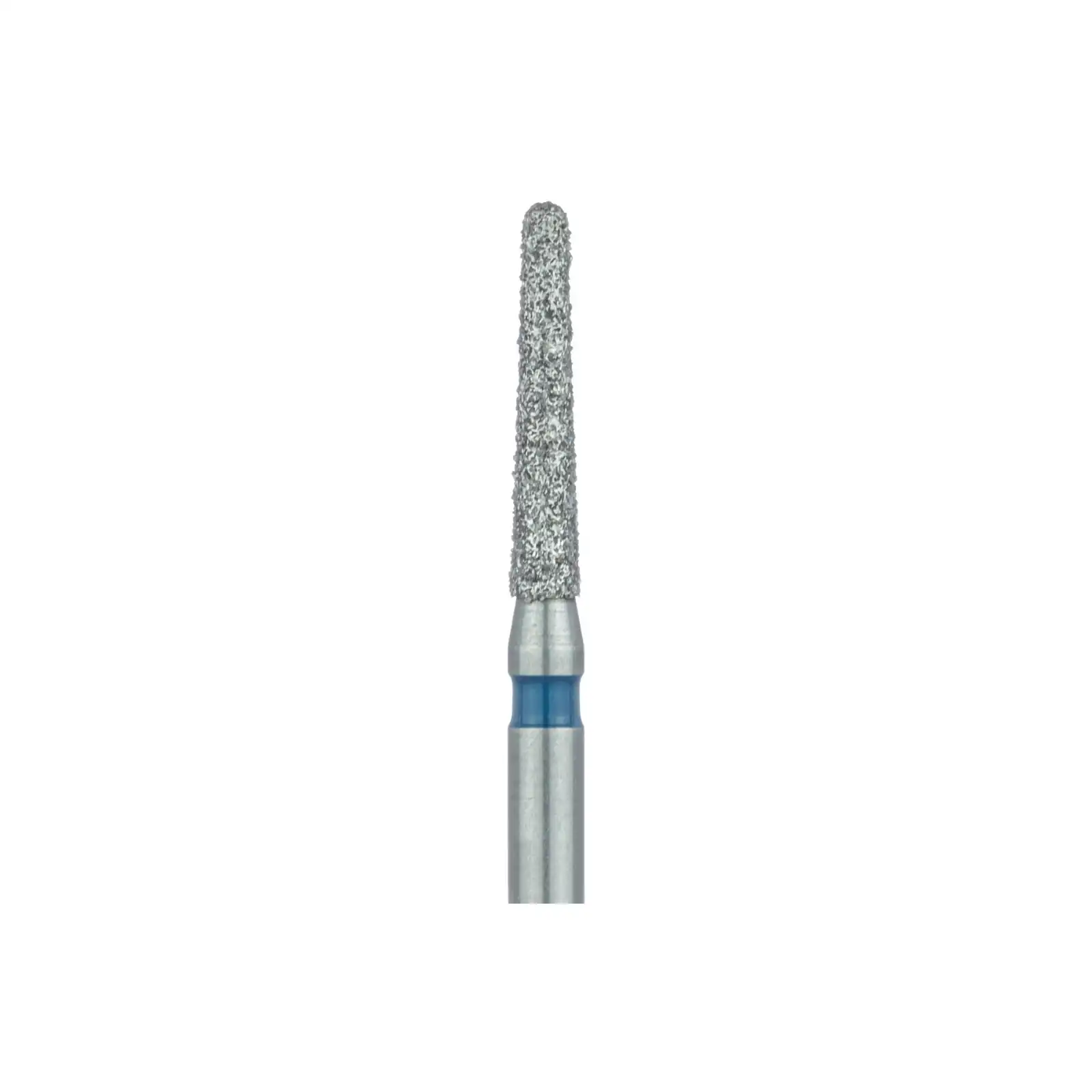 Meisinger Multi-Use Diamond Burs, FG, Long Round End Taper Chamfer, #852, 1.6 mm, Medium Grit, Blue Ring, 5/Pk, 852-016-FG