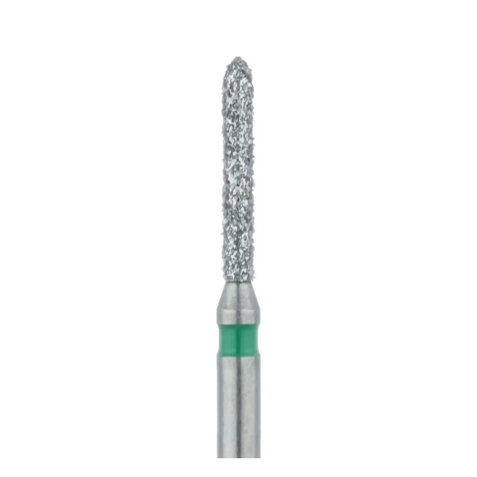 Meisinger Multi-Use Diamond Burs, FG, Long Torpedo, # 868G, 1.2 mm, Coarse, Green, 5/Pk, 868G-012-FG