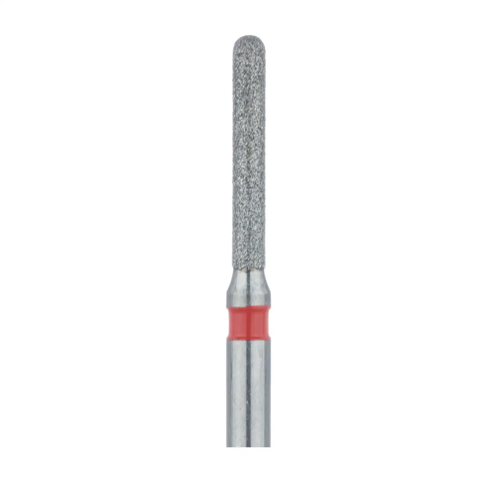 Meisinger Multi-Use Diamond Burs, FG, Fine, Round End Cylinder, #881F, 1.2 mm, Red, 5/Pk, 881F-012-FG