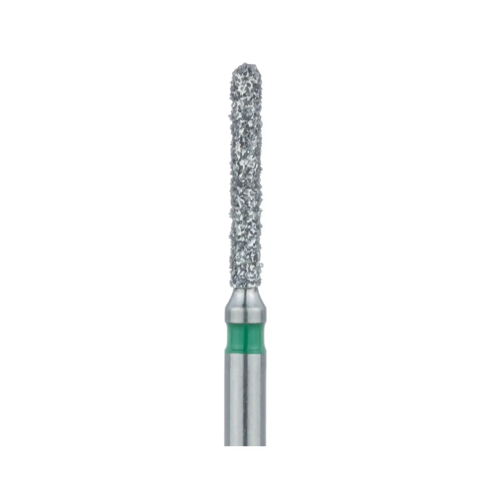 Meisinger Multi-Use Diamond Burs, FG, Round End Cylinder, # 881G, 1.2 mm, Coarse, Green, 5/Pk, 881G-012-FG