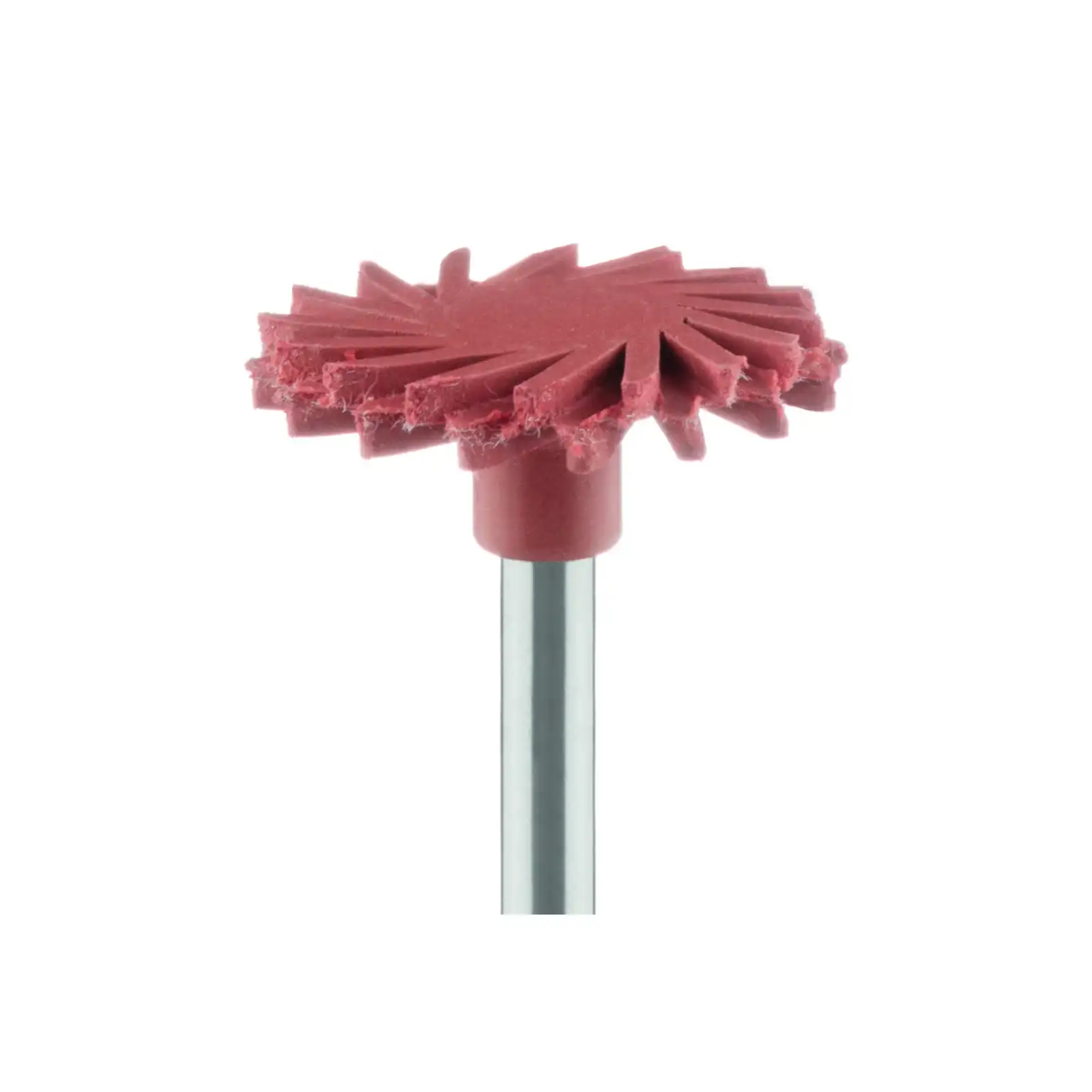 Meisinger LUSTER Twist Porcelain Polisher, Fine, Pink/Red, 14mm, RA Shank, 2/Pkg, 9771F-140-RA