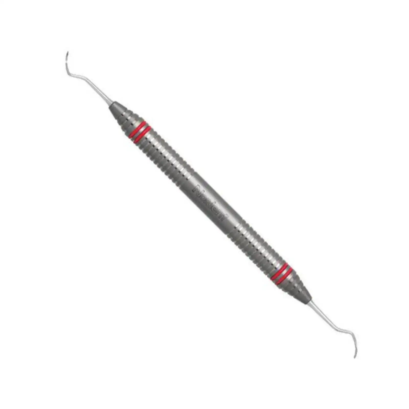 Nordent ImplaMate Implant Scaler, Barnhart #5-6, Double-Ended, Titanium Tips, DuraLite ColorRings Handle, CEISBH5-6