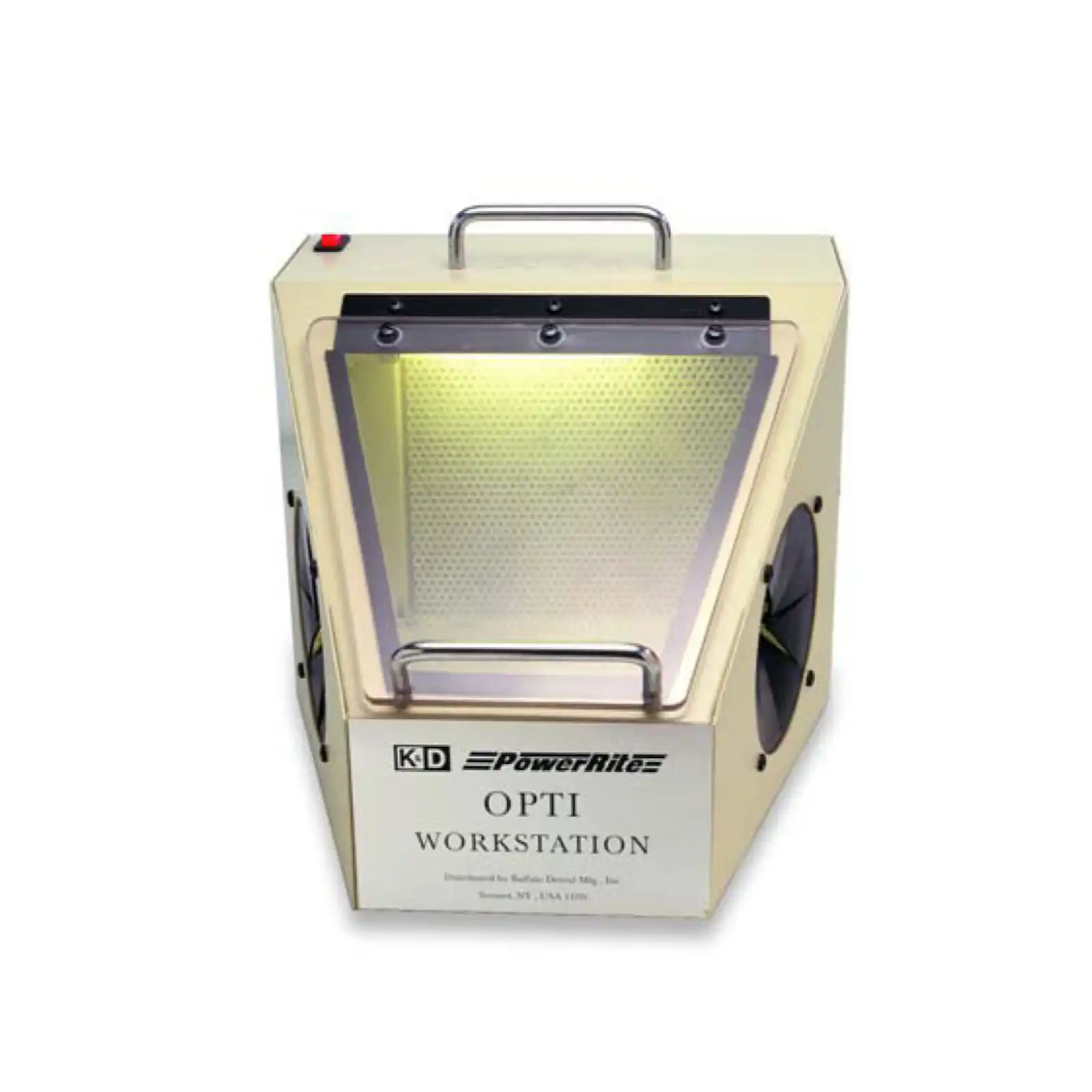 Buffalo Dental Opti Workstation with Suction and Light, 120V AC, 11"W x 12"D x 8.5"H, Model 36560