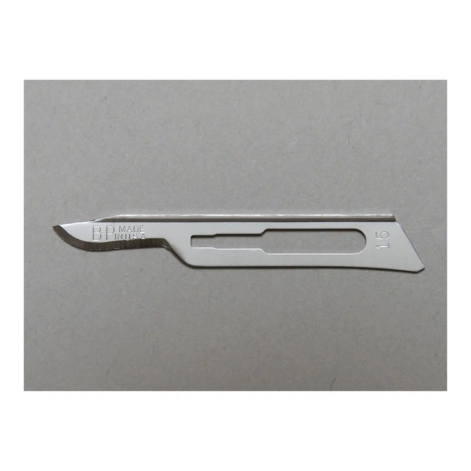 Bard-Parker Carbon Steel Rib-Back Sterile Surgical Blade #15, 50/Box, 371115
