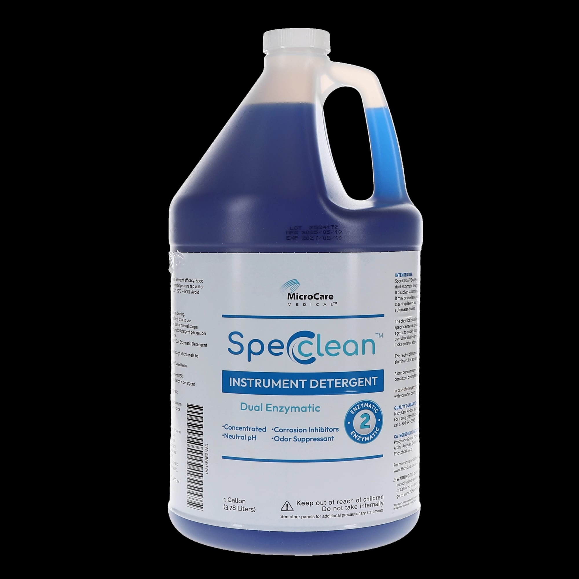 Spec Clean Single Enzymatic Detergent, 1 Gallon, EZ128-1