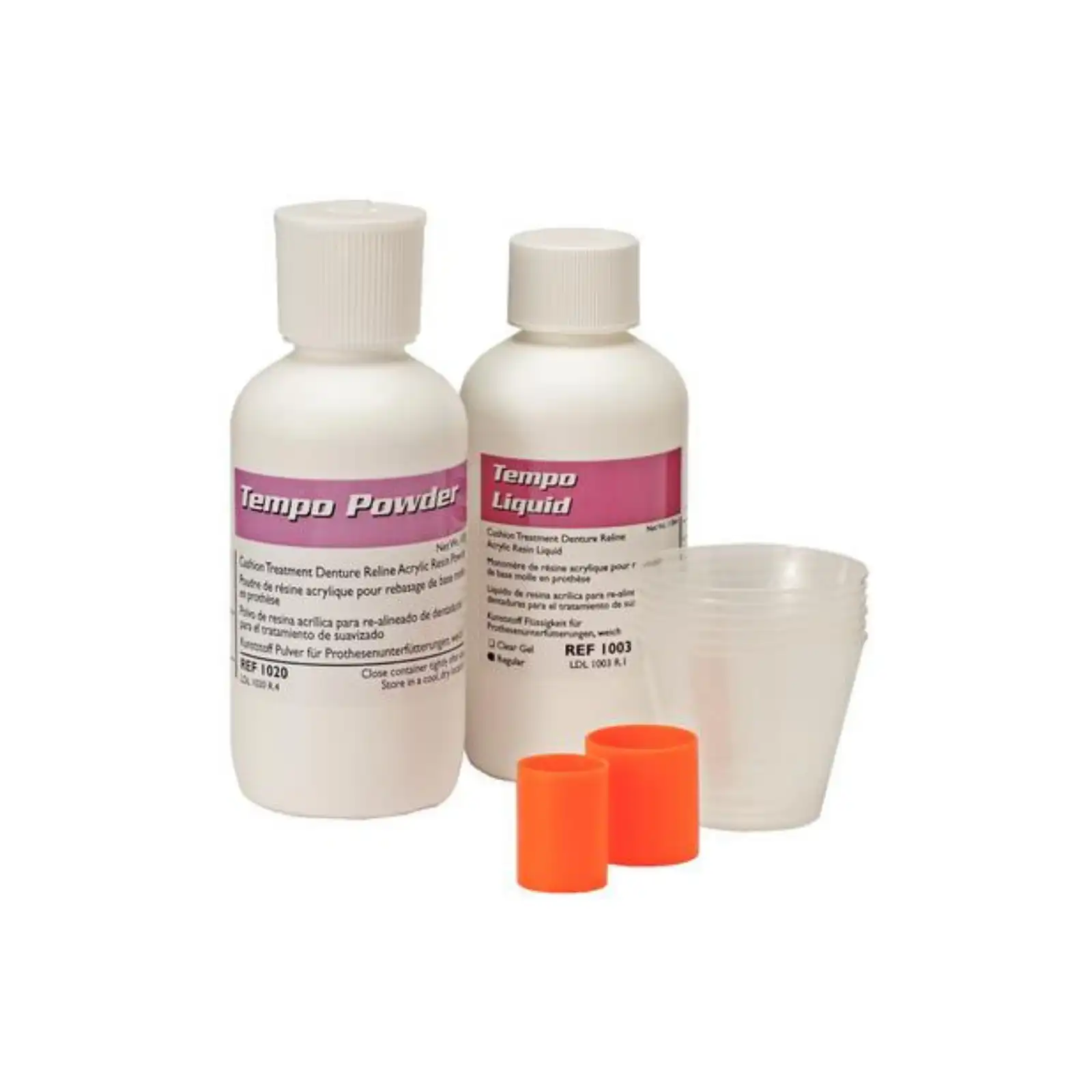 Tempo Reline Professional Package, Powder/Liquid Pink, 1/Pk, 1023-PNK
