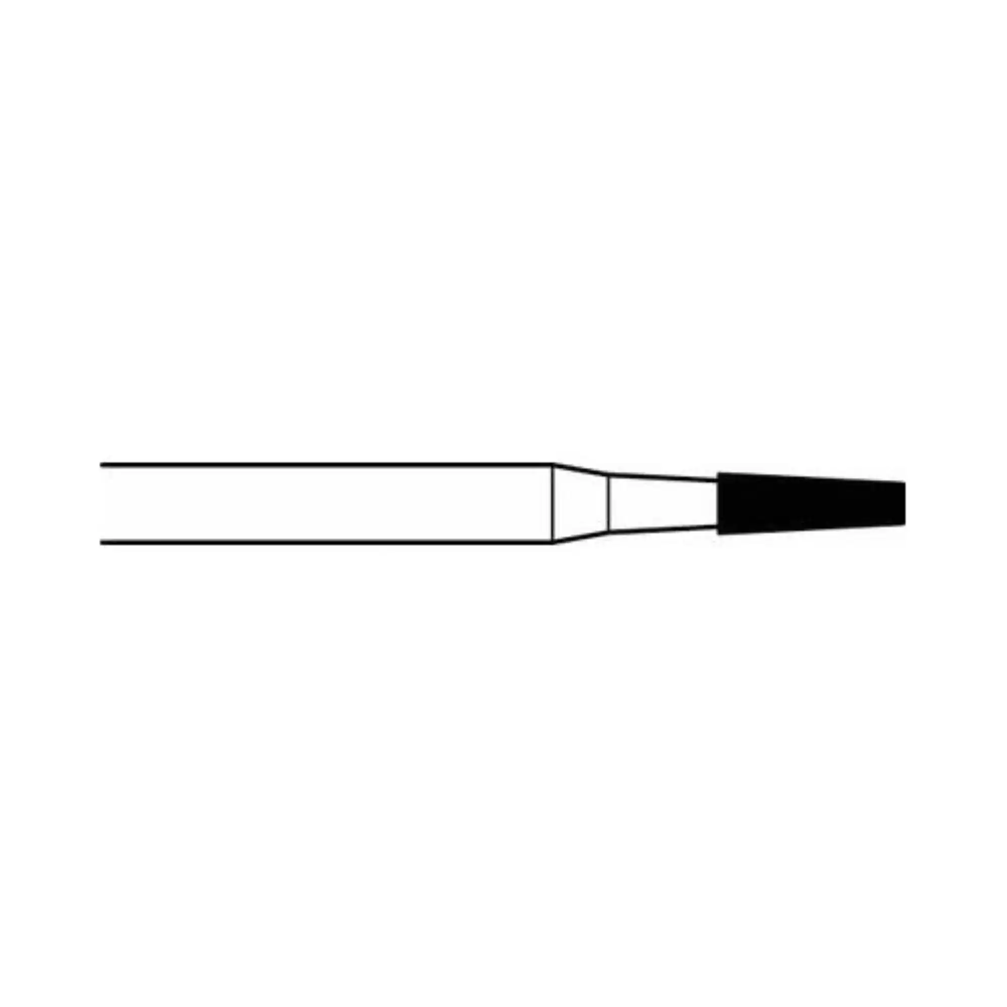 Midwest Once Sterile Single-Use Carbide Burs, FGOS, Taper Flat End Cross Cut, #702, 1.6 mm, 10/Pk